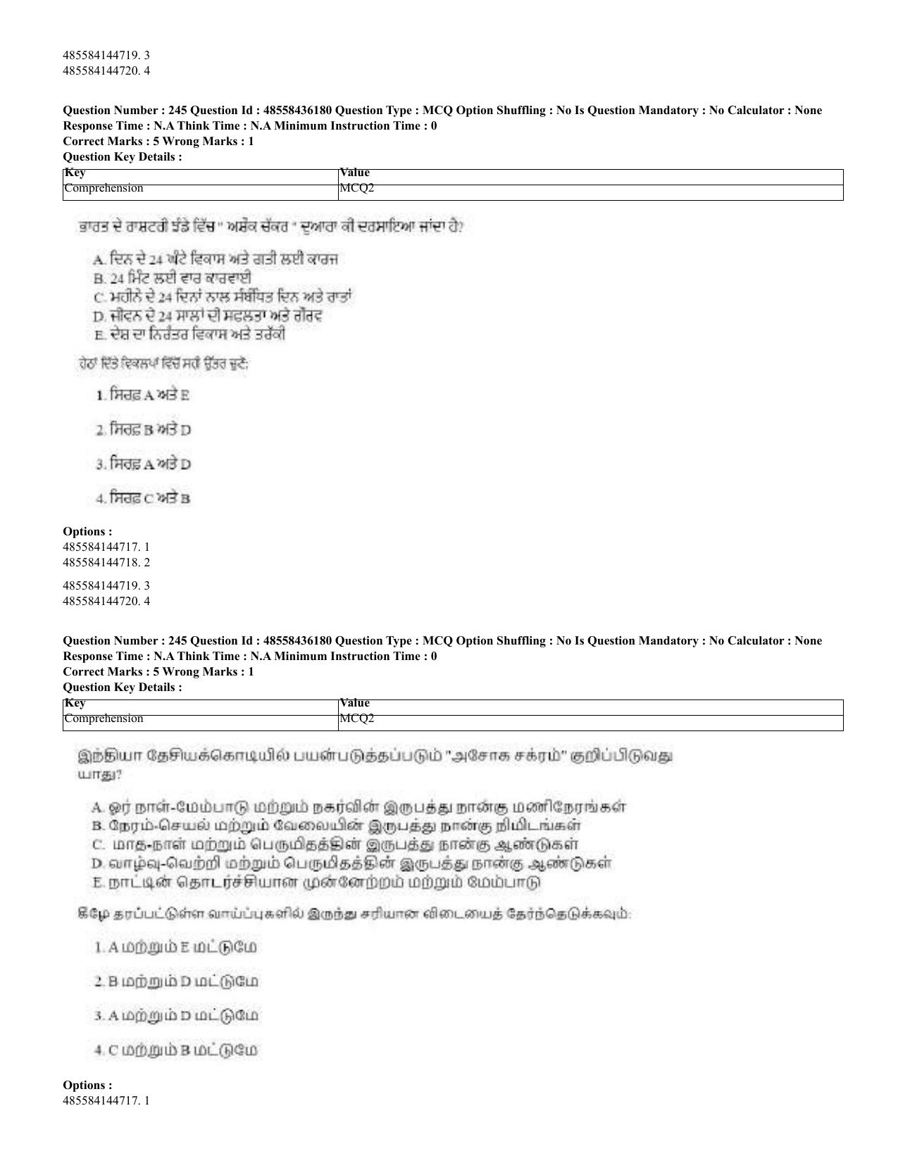CUET 2023 Domestic Shift 2 Question Papers - 22 June 2023 - Page 756