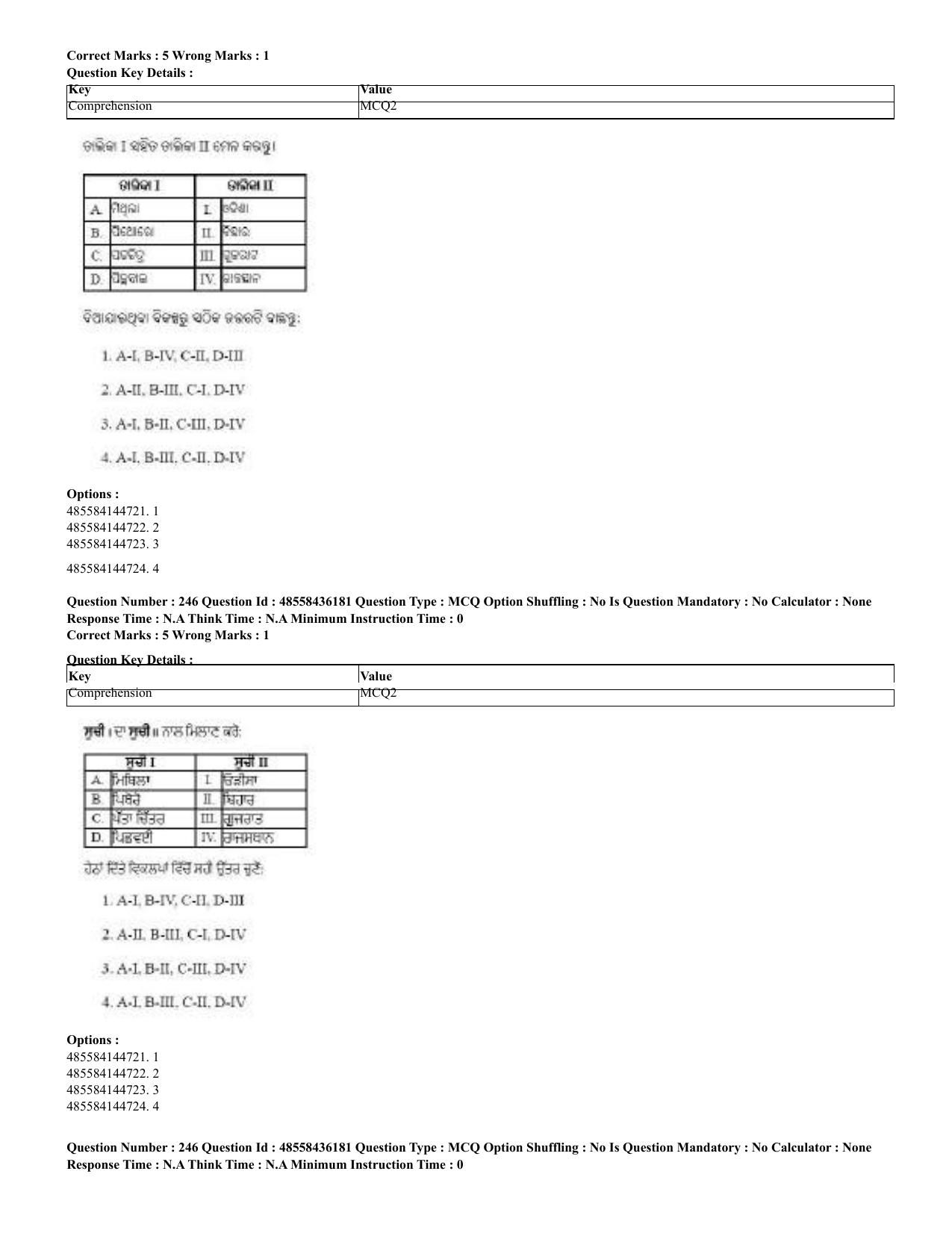 CUET 2023 Domestic Shift 2 Question Papers - 22 June 2023 - Page 762