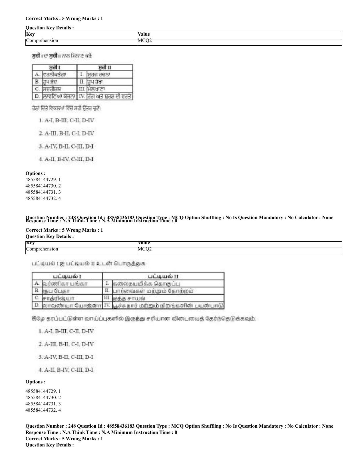 CUET 2023 Domestic Shift 2 Question Papers - 22 June 2023 - Page 776