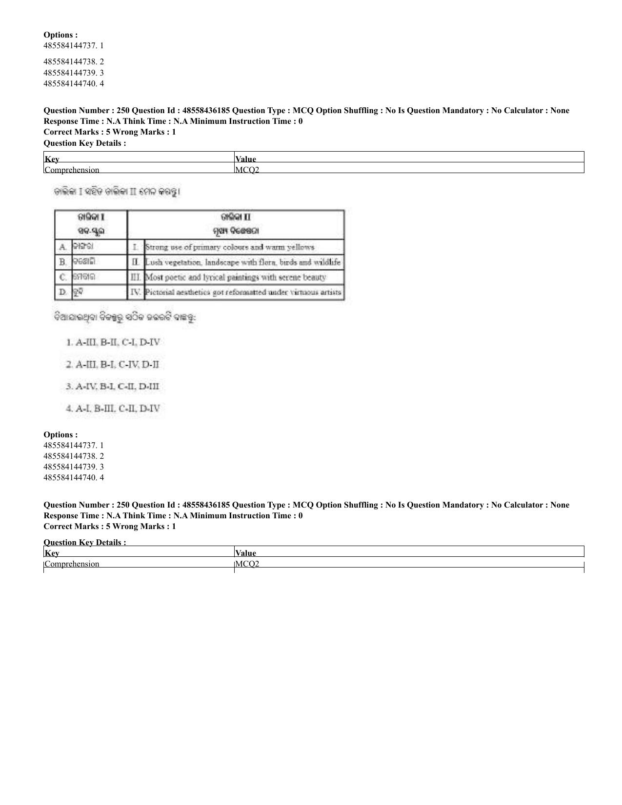 CUET 2023 Domestic Shift 2 Question Papers - 22 June 2023 - Page 789