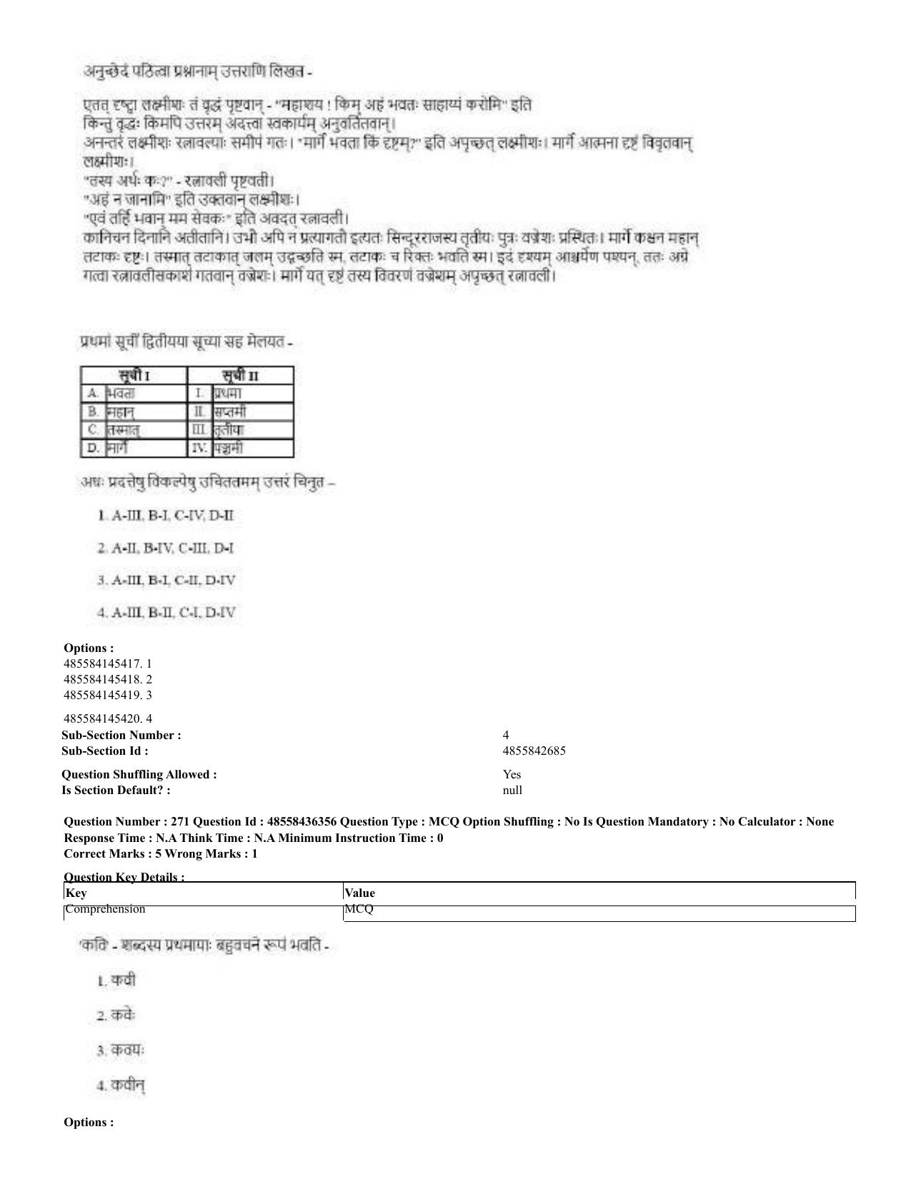 CUET 2023 Domestic Shift 2 Question Papers - 22 June 2023 - Page 807