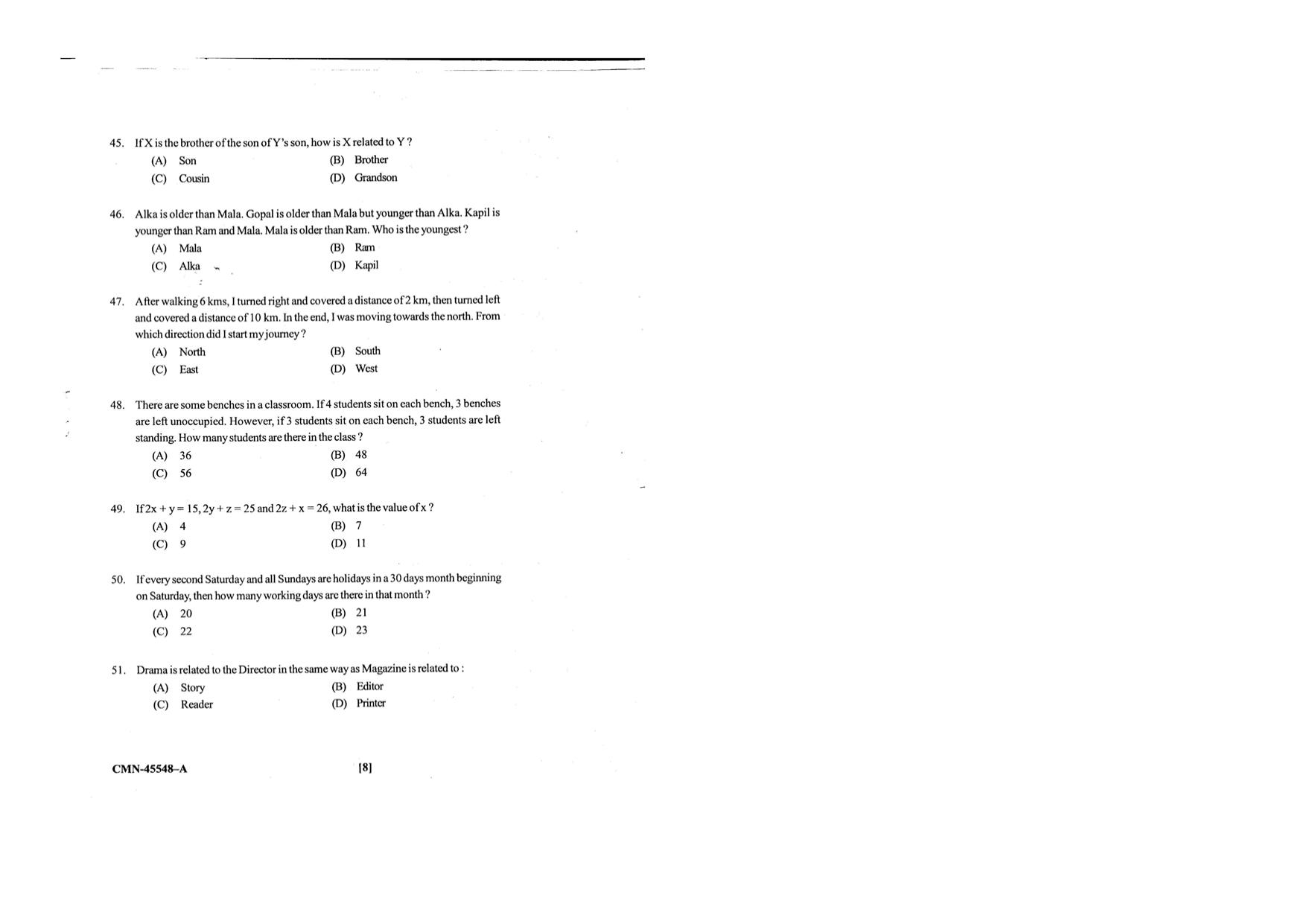KUET 2024 M.A. Linguistics Question Paper - Page 64
