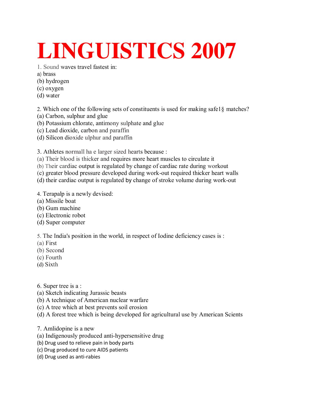 KUET 2024 M.A. Linguistics Question Paper - Page 92