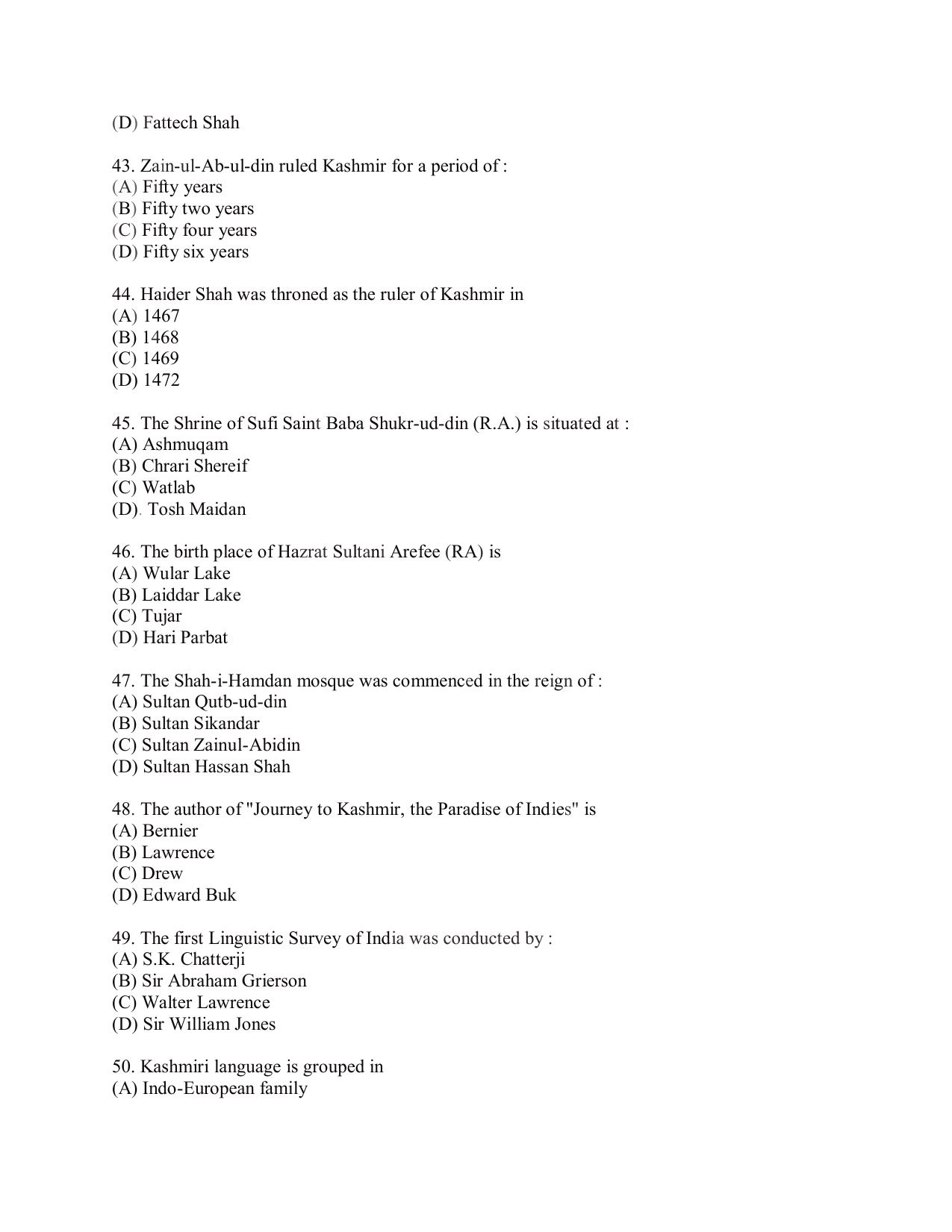 KUET 2024 M.A. Linguistics Question Paper - Page 106