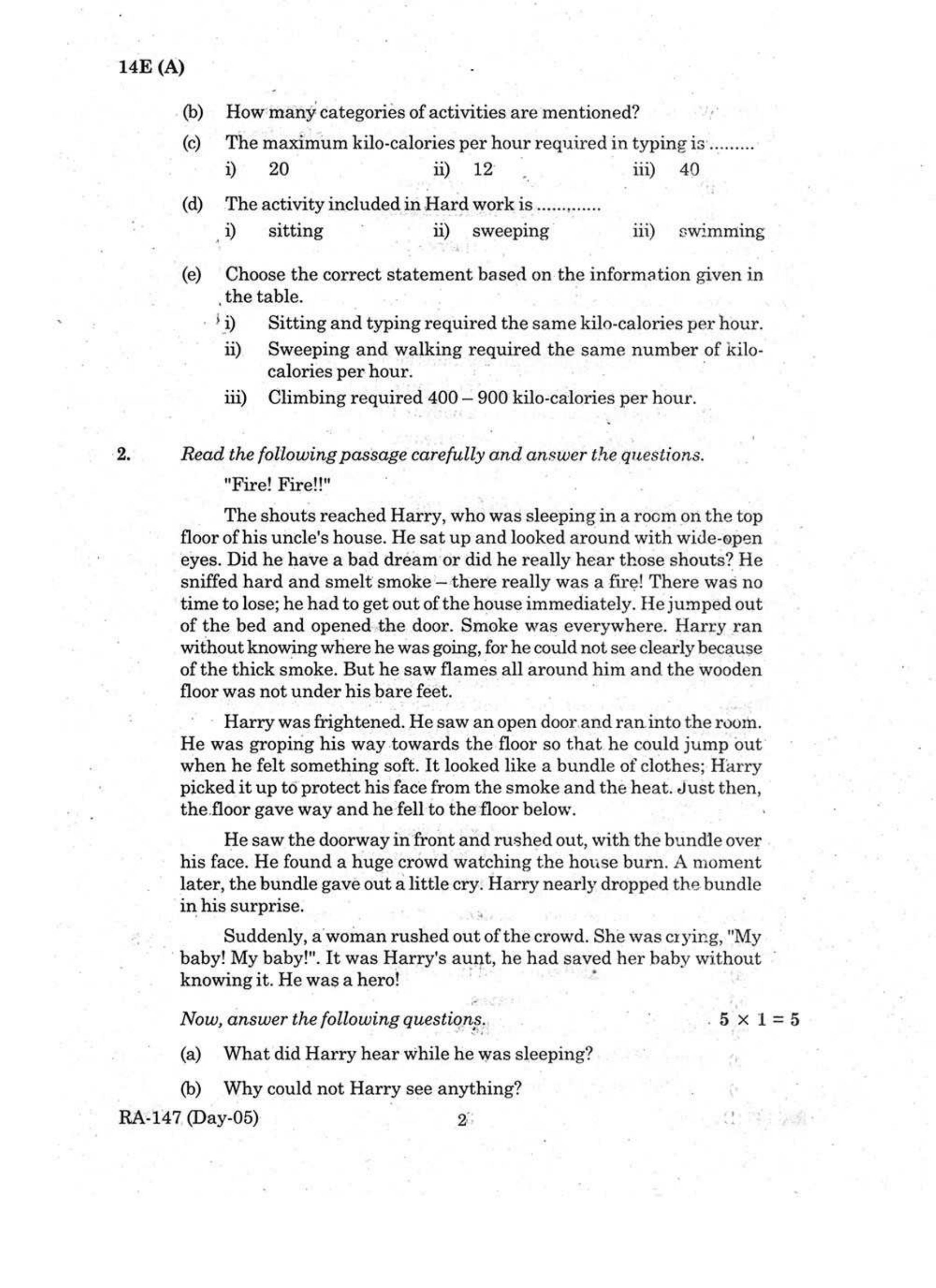 AP Class 10 English (Part II) 2017 Question Paper - Page 2