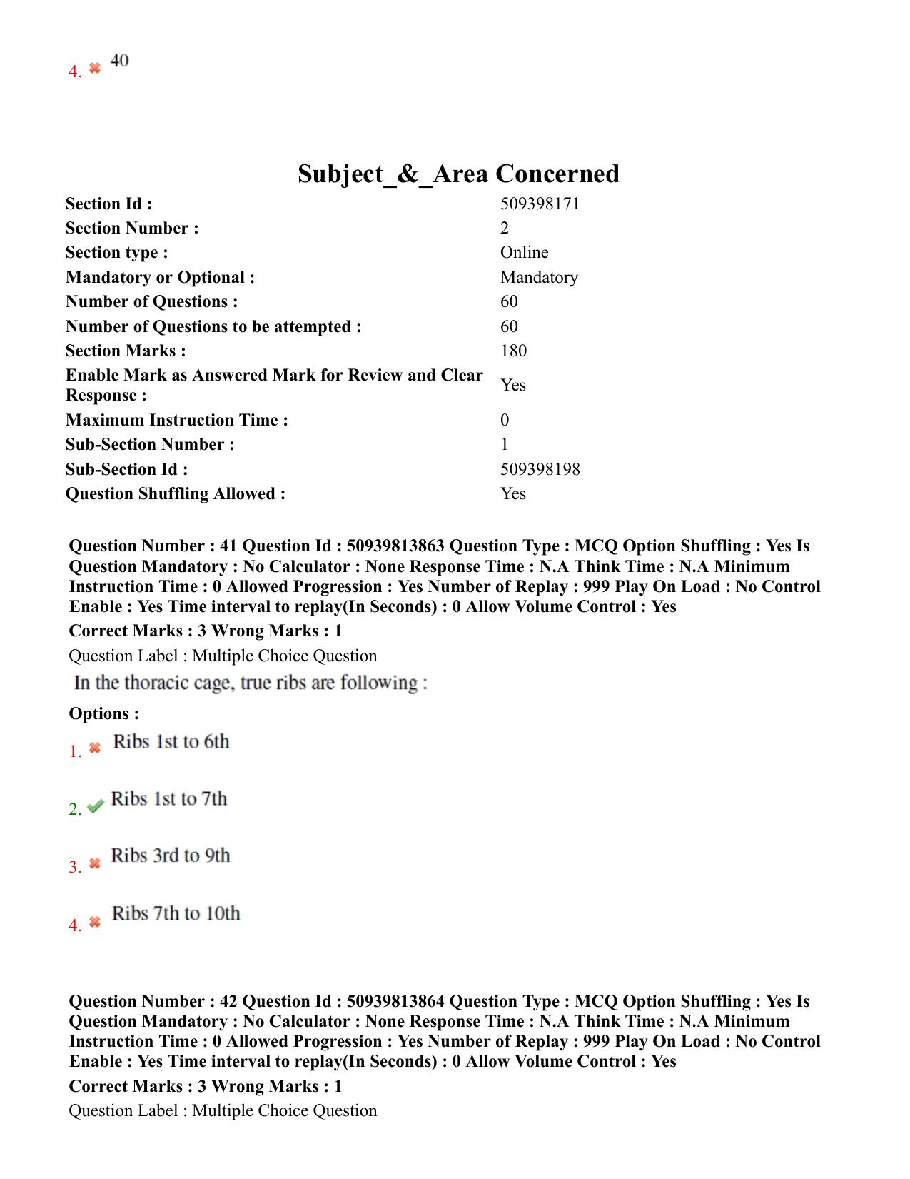 BHU RET Cardiothoracic Surgery 2020 Question Paper - Page 28