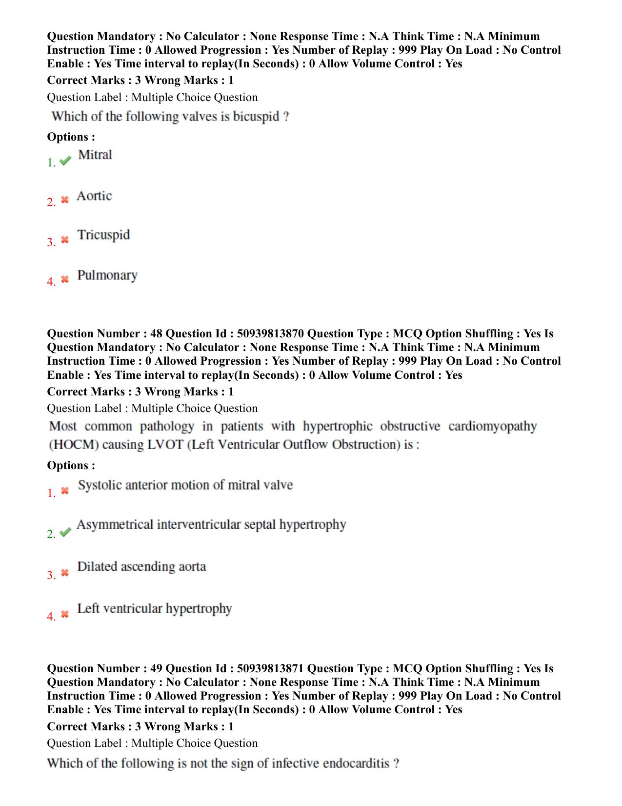 BHU RET Cardiothoracic Surgery 2020 Question Paper - Page 31