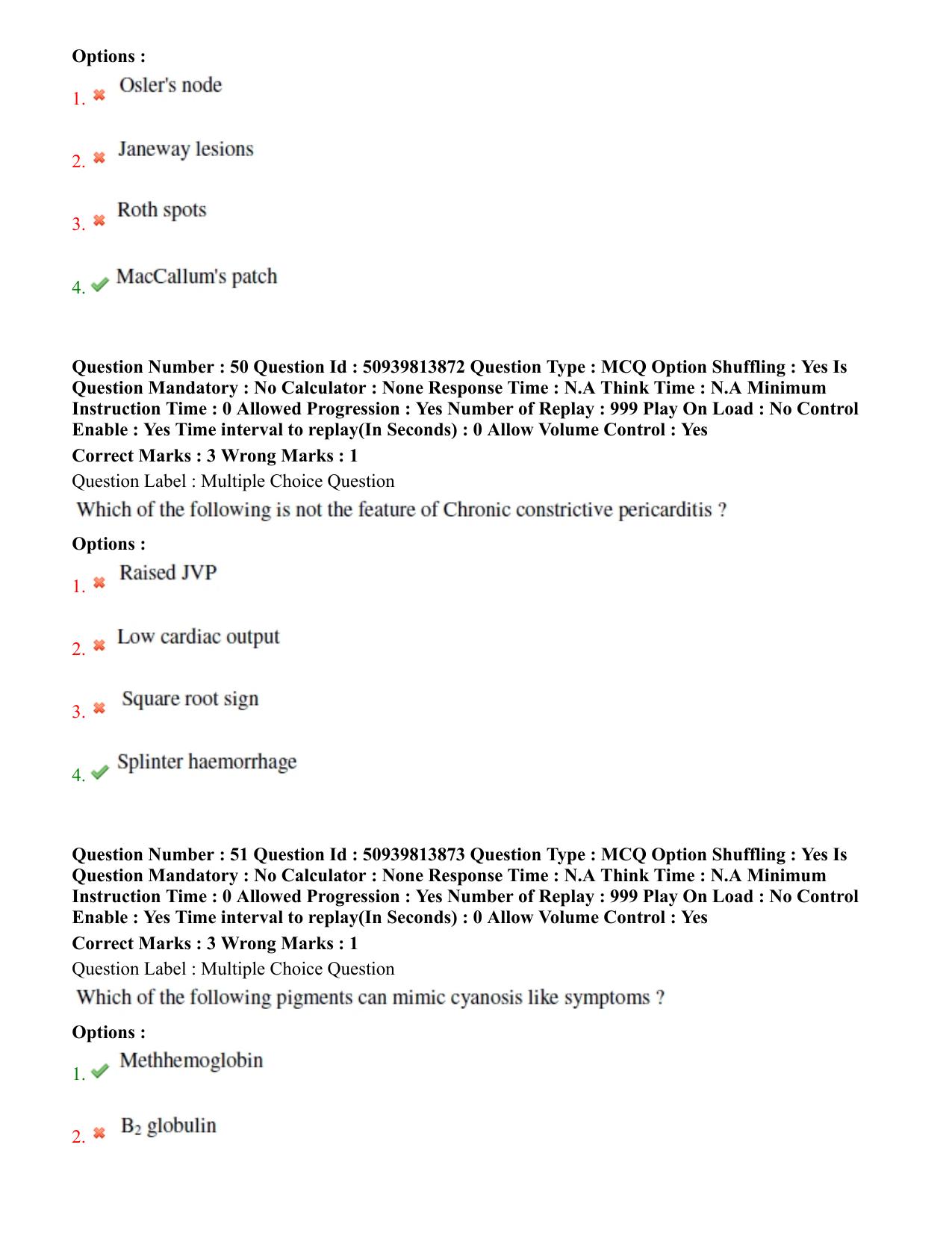 BHU RET Cardiothoracic Surgery 2020 Question Paper - Page 32