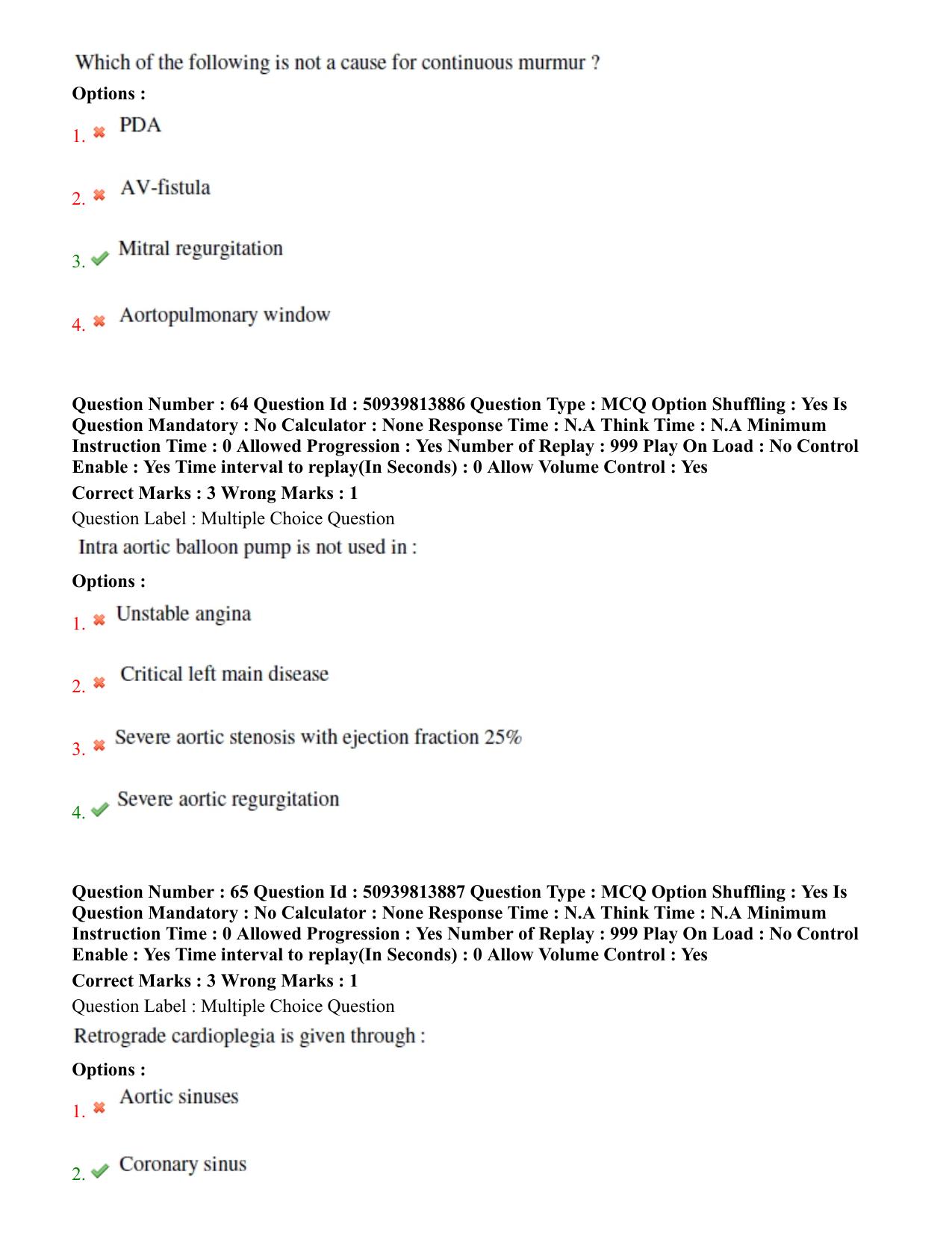 BHU RET Cardiothoracic Surgery 2020 Question Paper - Page 38