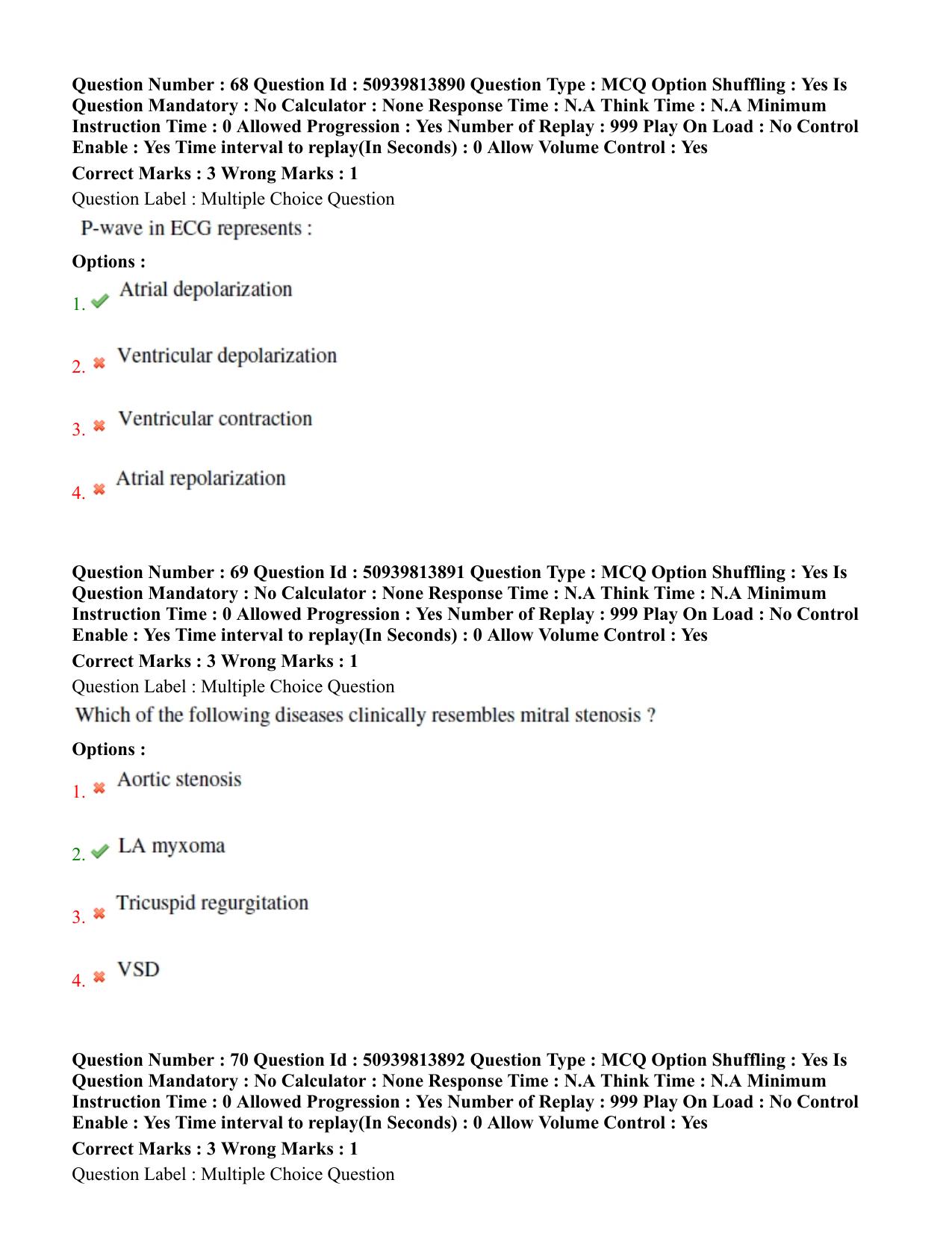 BHU RET Cardiothoracic Surgery 2020 Question Paper - Page 40