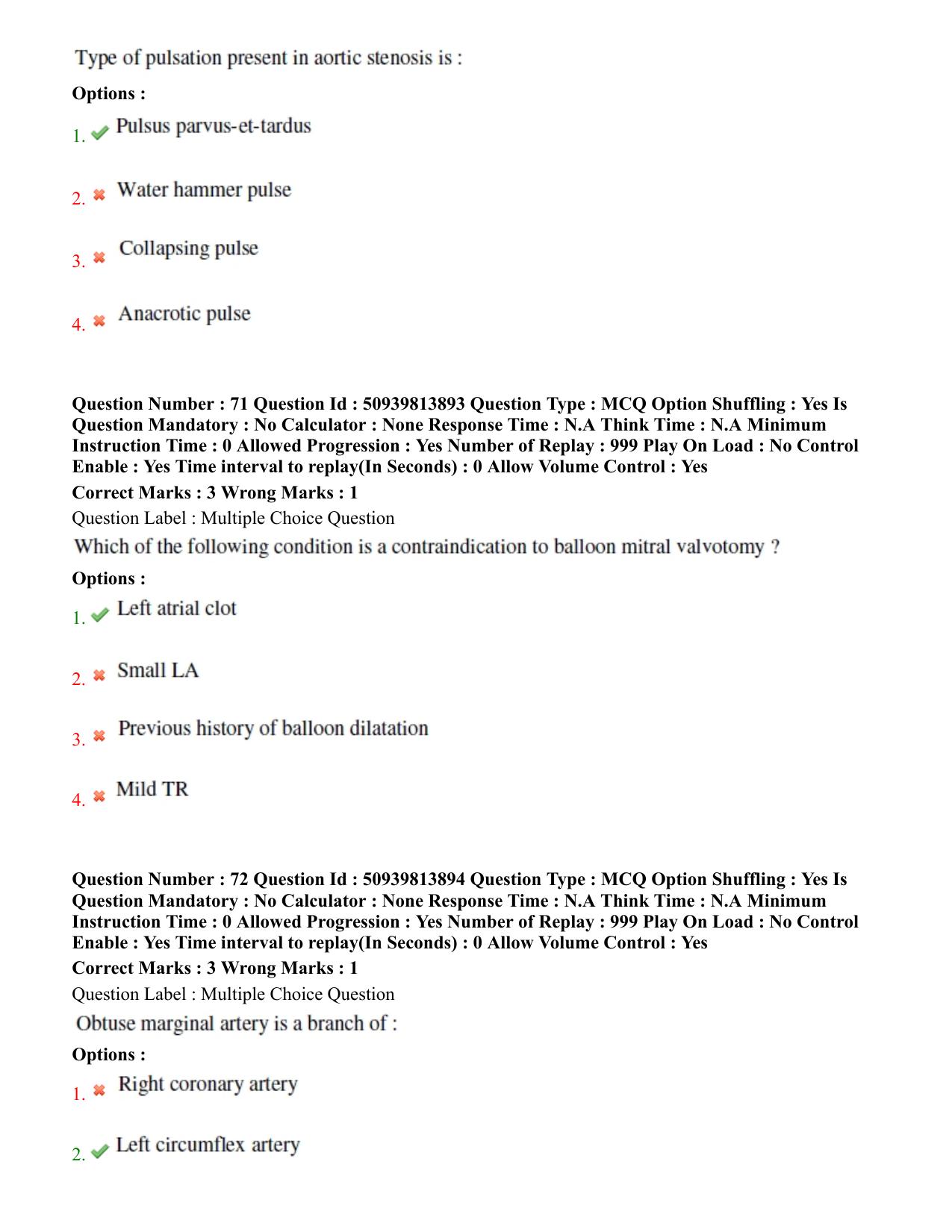 BHU RET Cardiothoracic Surgery 2020 Question Paper - Page 41