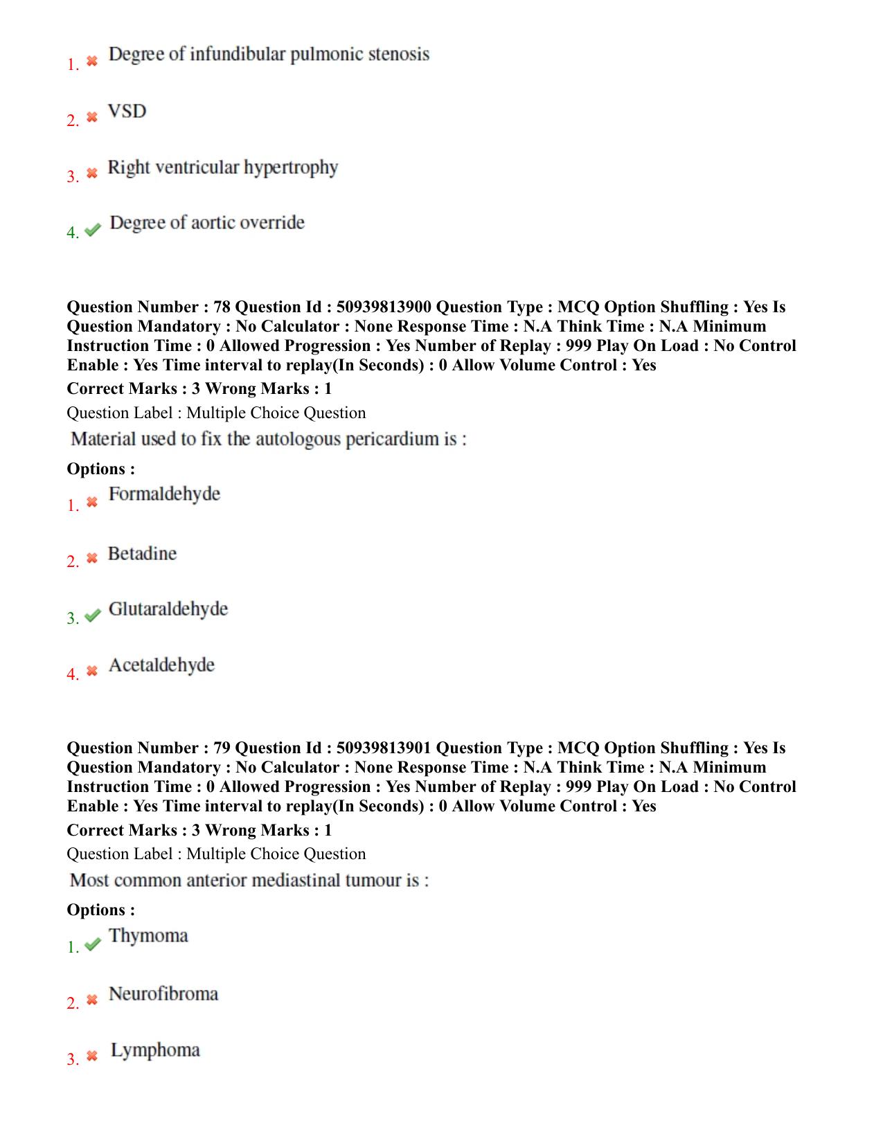 BHU RET Cardiothoracic Surgery 2020 Question Paper - Page 44