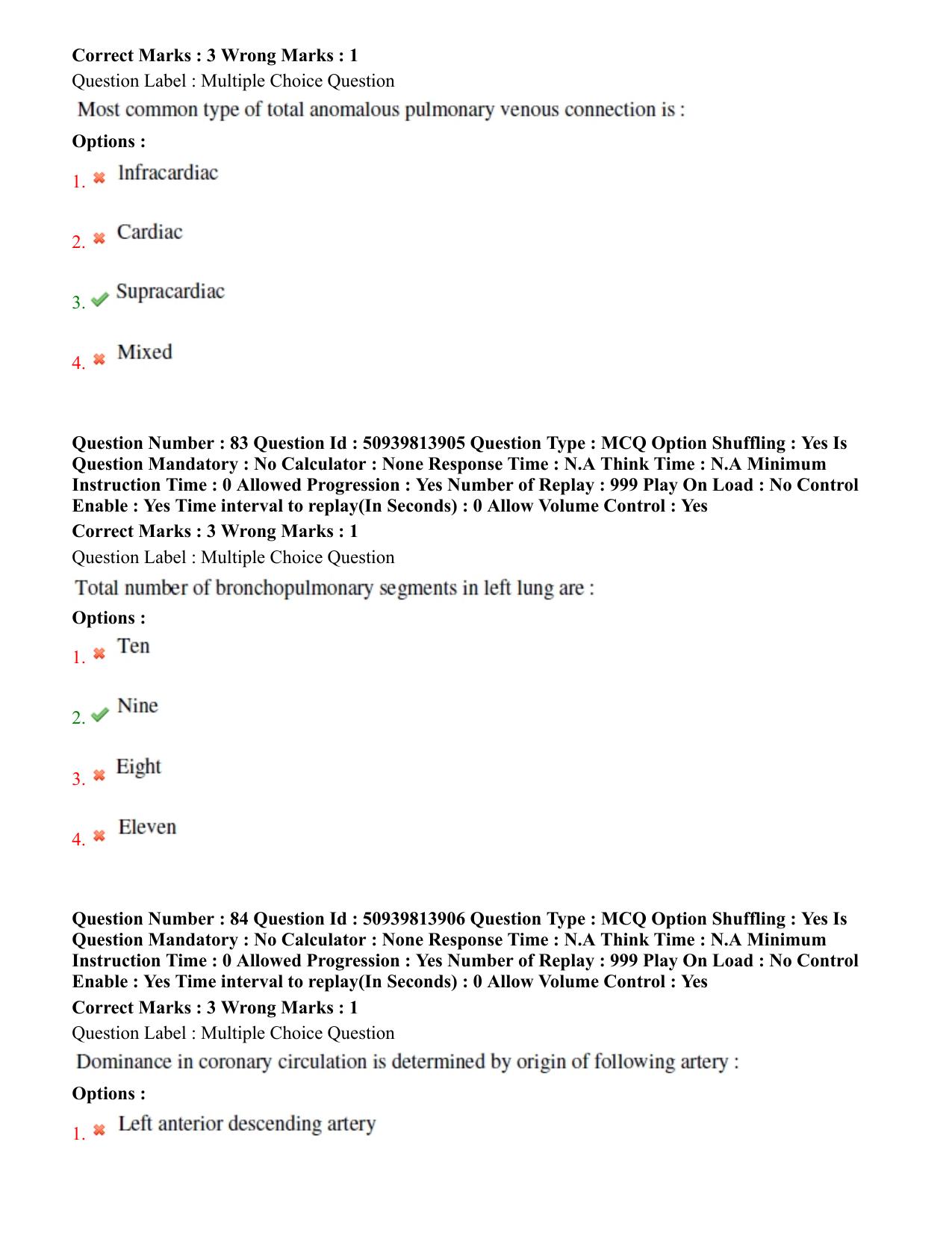 BHU RET Cardiothoracic Surgery 2020 Question Paper - Page 46