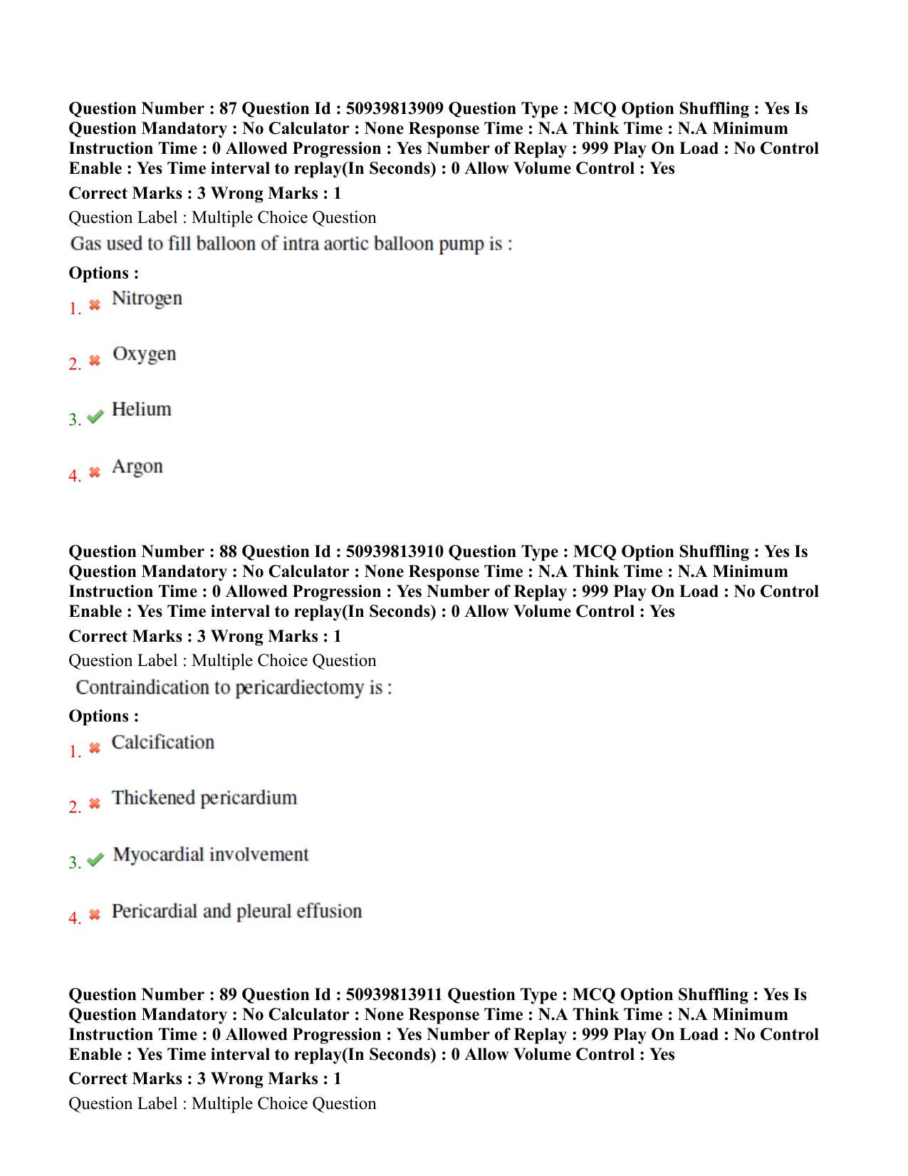 BHU RET Cardiothoracic Surgery 2020 Question Paper - Page 48