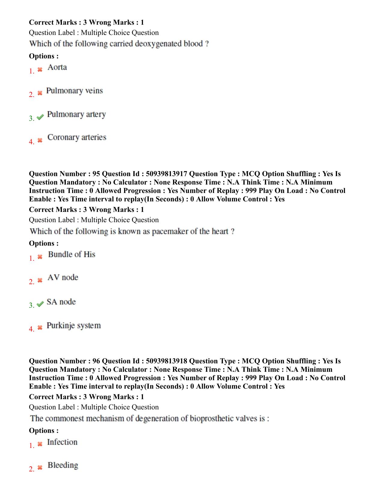 BHU RET Cardiothoracic Surgery 2020 Question Paper - Page 51