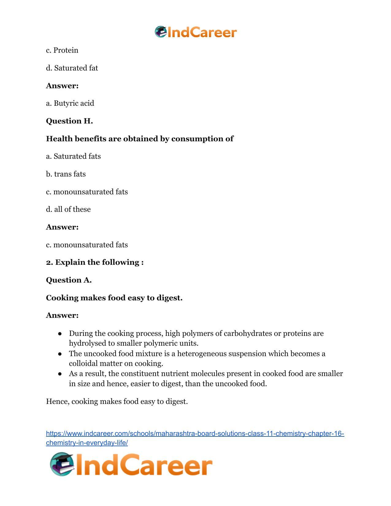 Maharashtra Board Solutions Class 11-Chemistry: Chapter 16- Chemistry in Everyday Life - Page 5