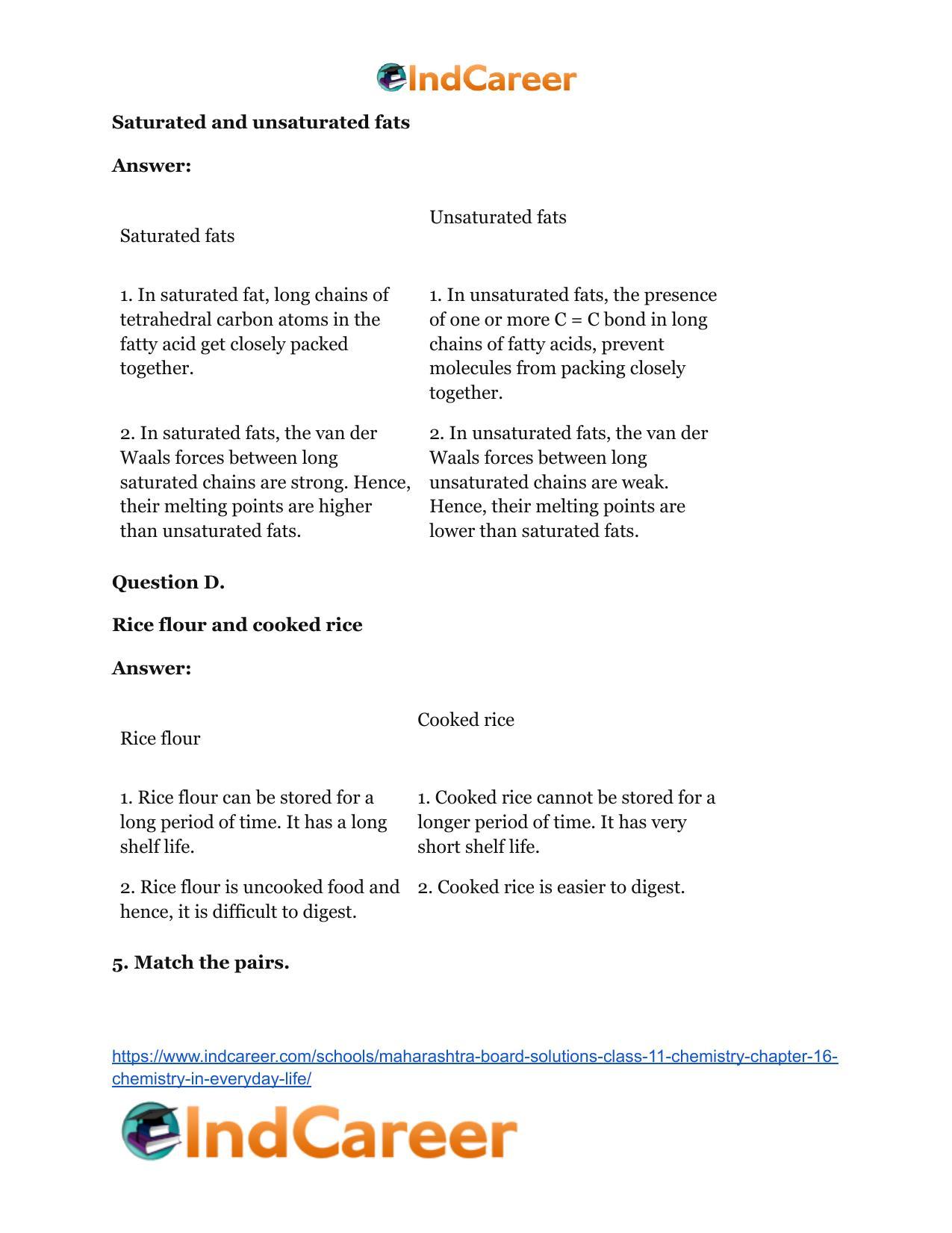 Maharashtra Board Solutions Class 11-Chemistry: Chapter 16- Chemistry in Everyday Life - Page 11