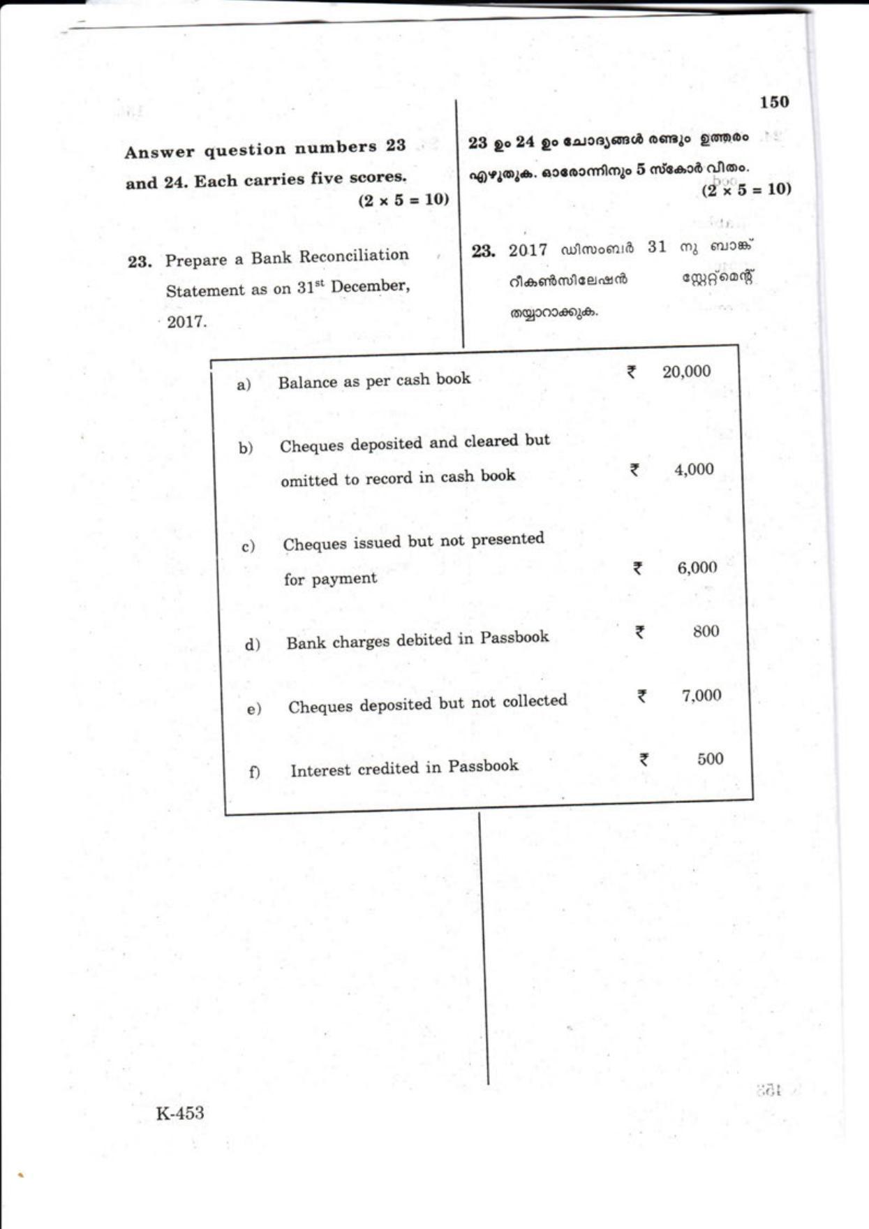 Kerala Plus One 2018 ACA-Accouting with Computer Question Papers - Page 10