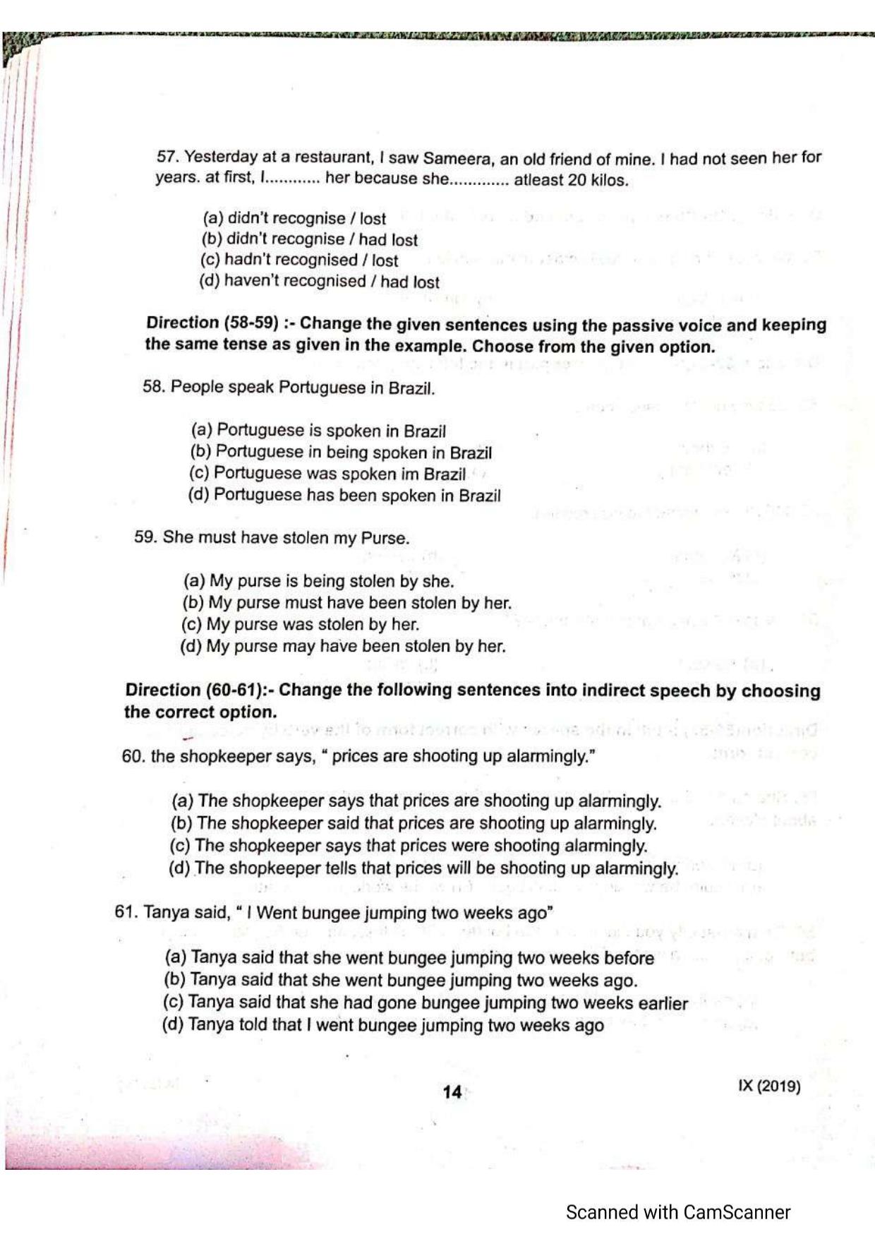 JKSSEE 2019 Class 9 Question Paper - Page 13