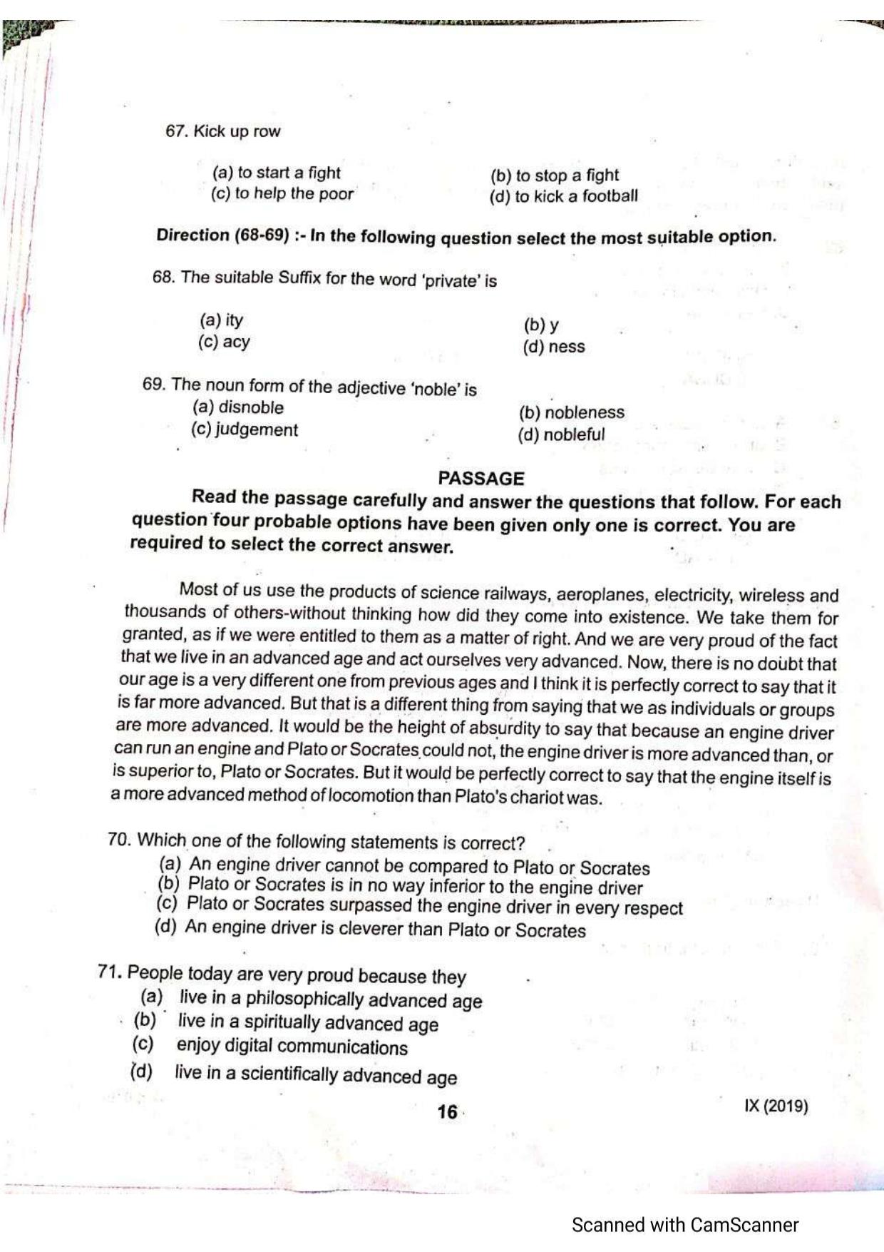 JKSSEE 2019 Class 9 Question Paper - Page 15