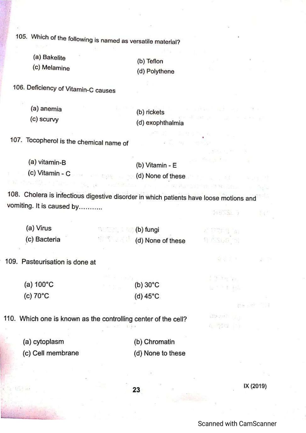 JKSSEE 2019 Class 9 Question Paper - Page 22