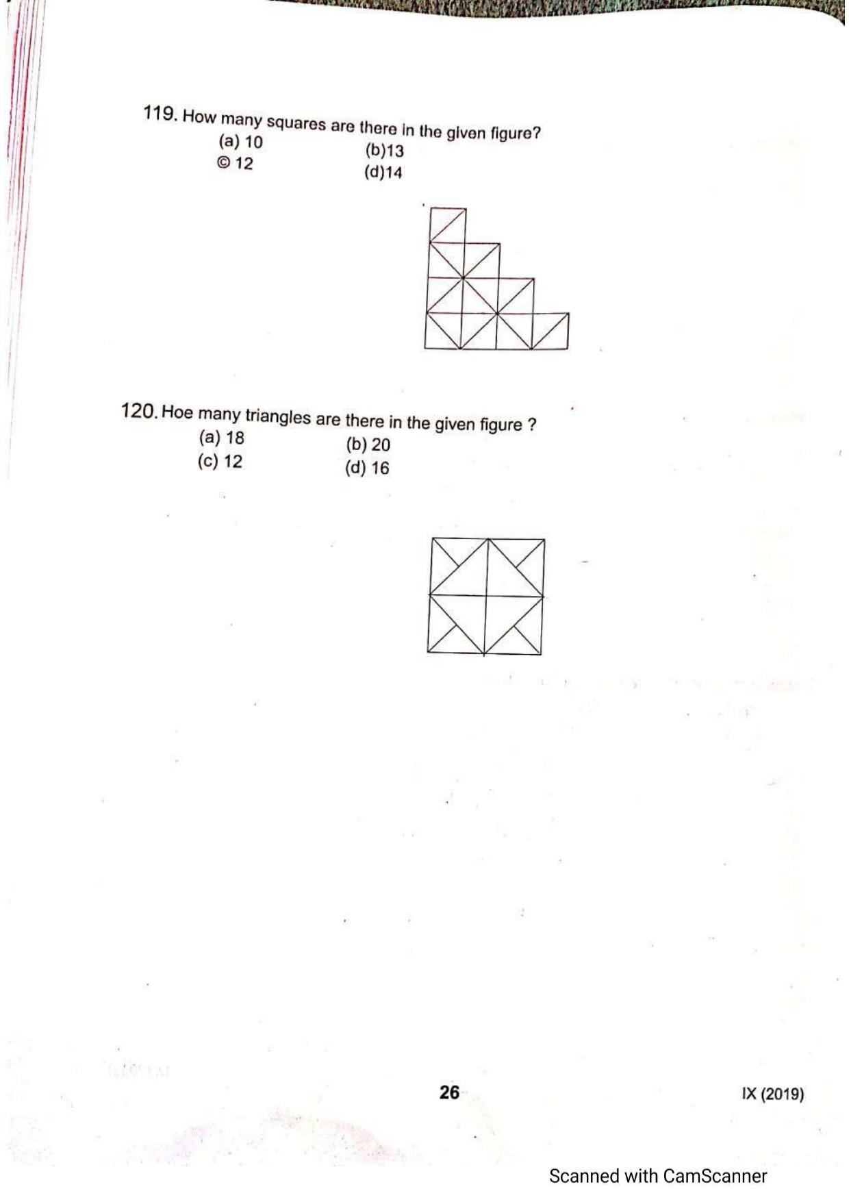 JKSSEE 2019 Class 9 Question Paper - Page 25