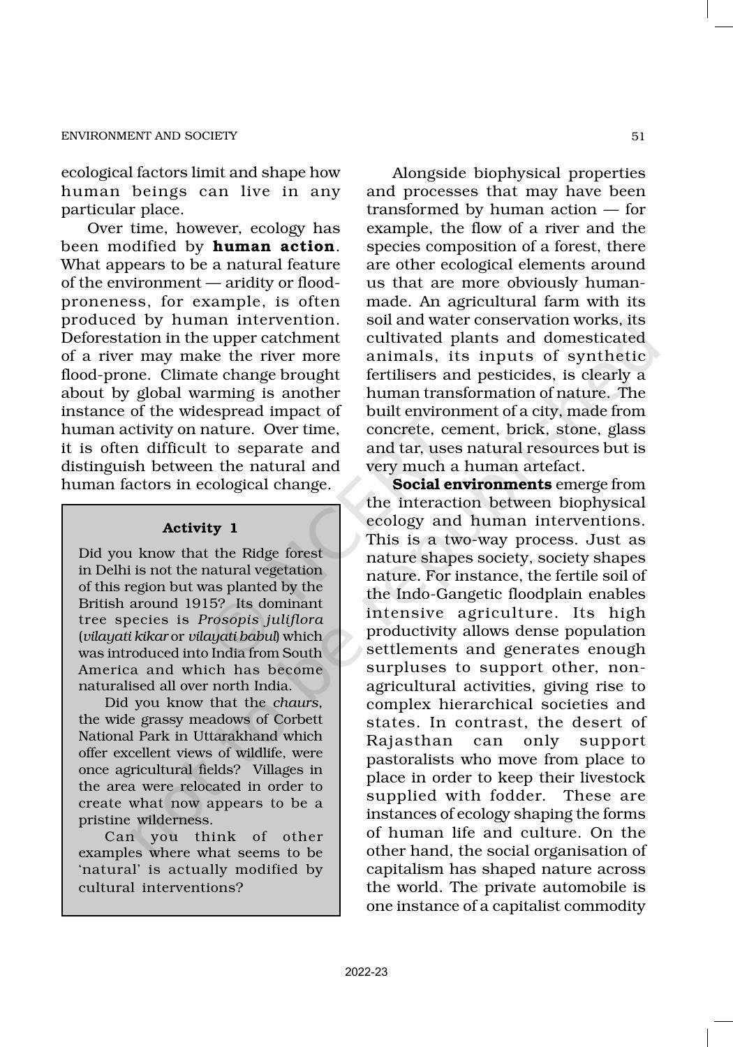 NCERT Book for Class 11 Sociology (Part-II) Chapter 3 Environment and Society - Page 2