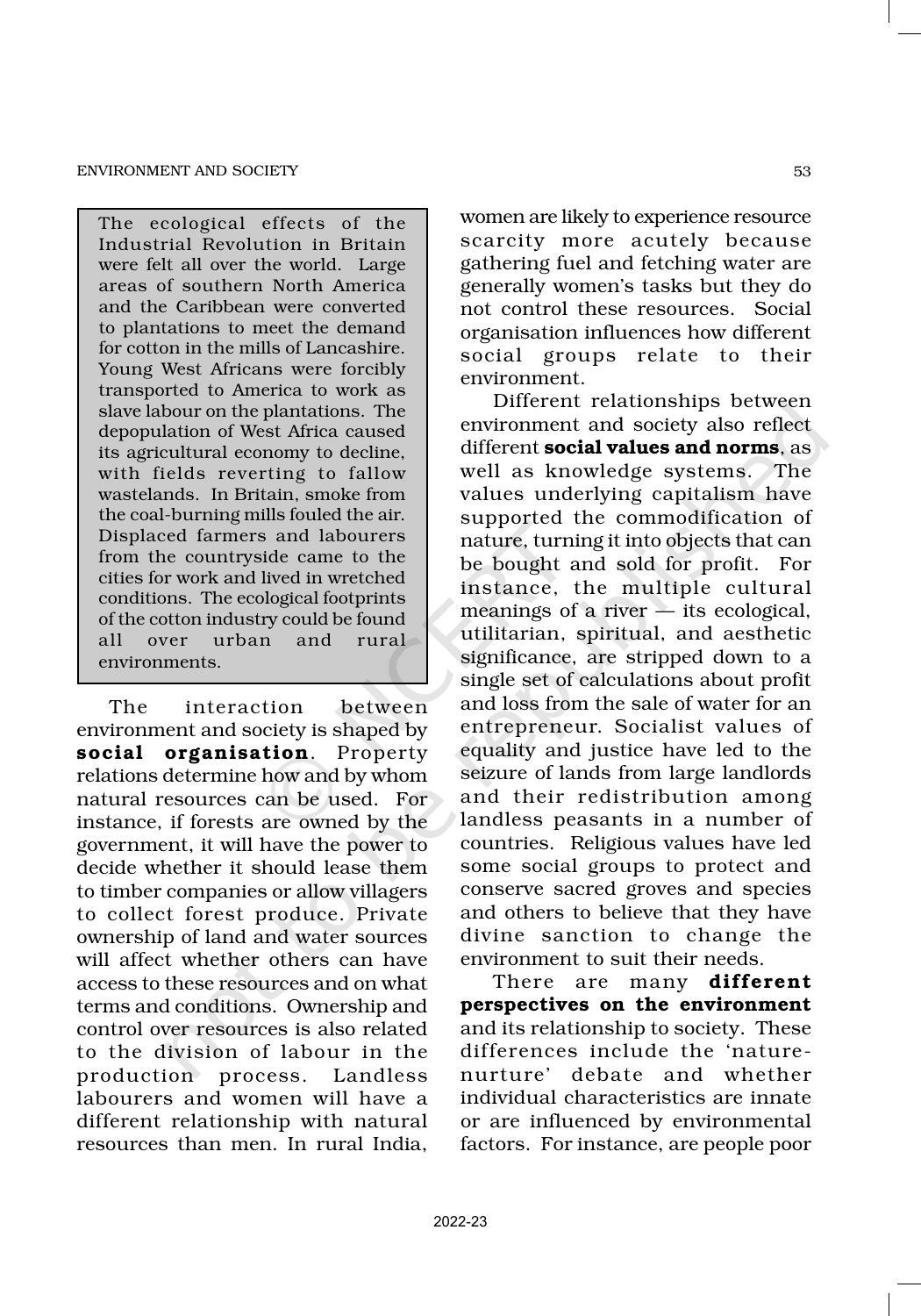 NCERT Book for Class 11 Sociology (Part-II) Chapter 3 Environment and Society - Page 4