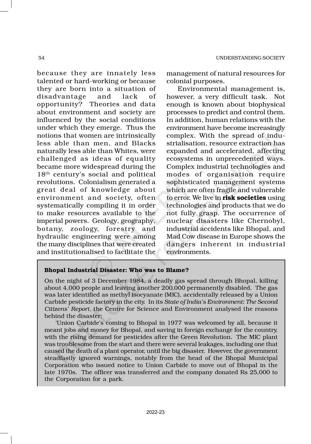 NCERT Book for Class 11 Sociology (Part-II) Chapter 3 Environment and Society - Page 5