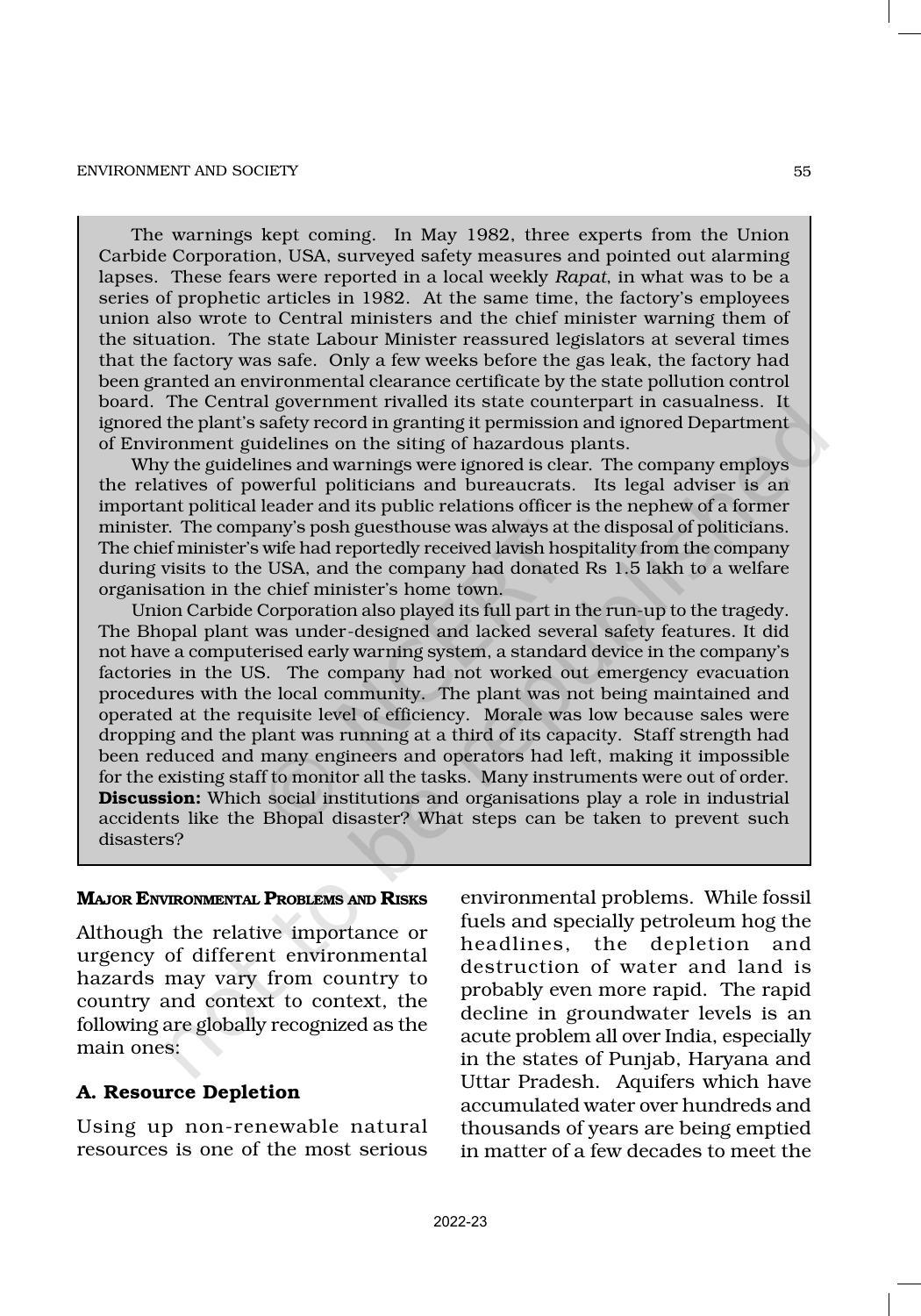 NCERT Book for Class 11 Sociology (Part-II) Chapter 3 Environment and Society - Page 6