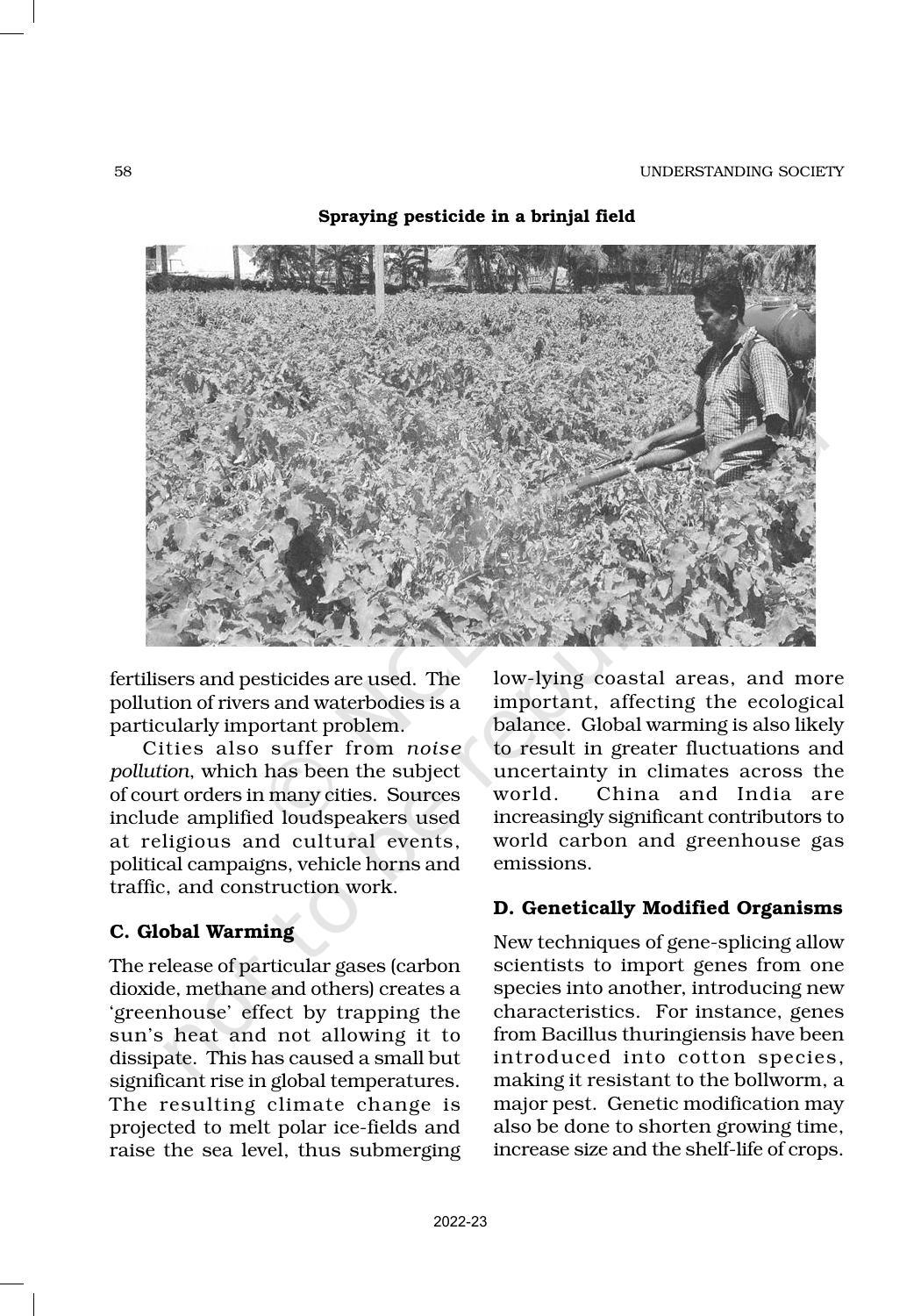 NCERT Book for Class 11 Sociology (Part-II) Chapter 3 Environment and Society - Page 9