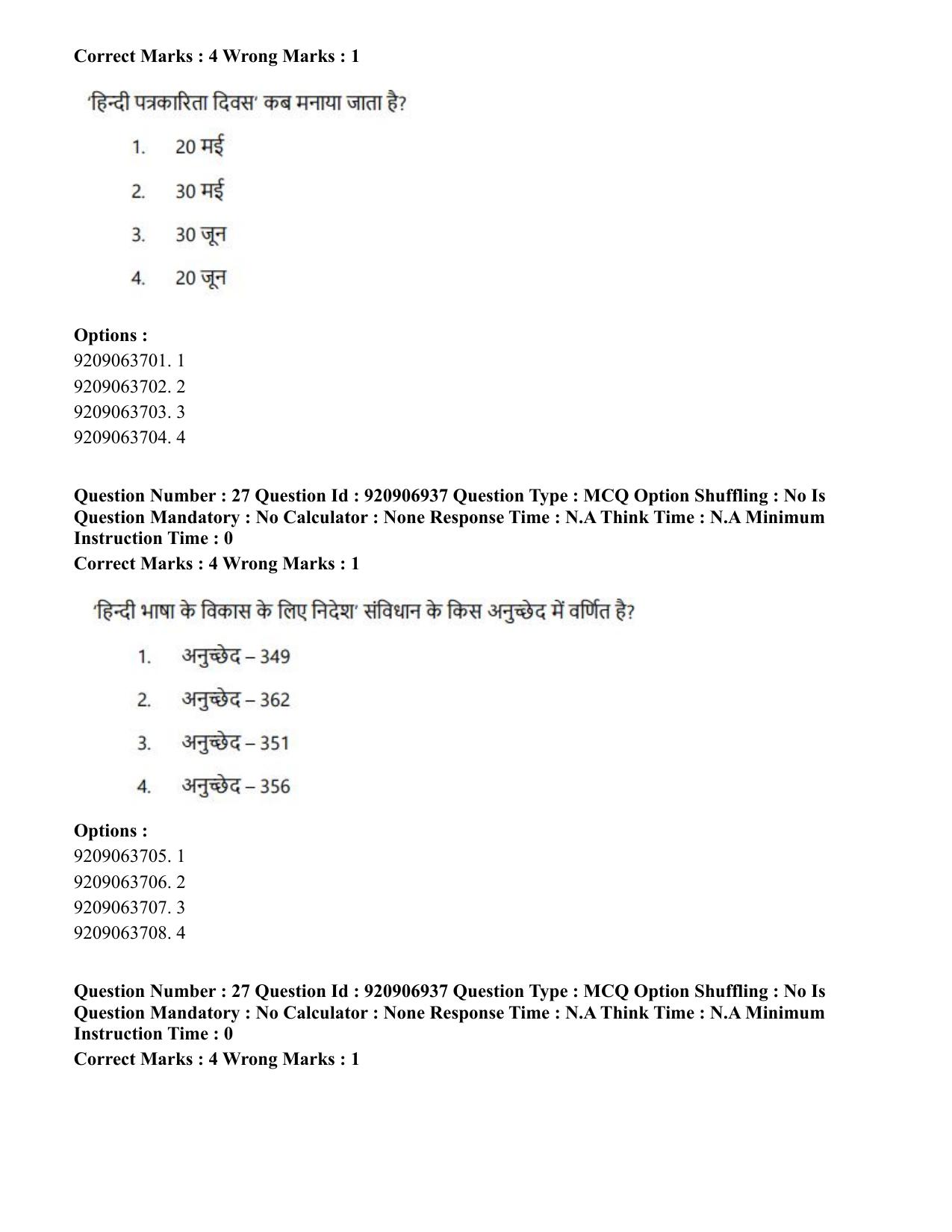 CUET PG 2023: HUQP21 – Social Work (Hin)-Shift 2 (30-06-2023) Question Paper - Page 40