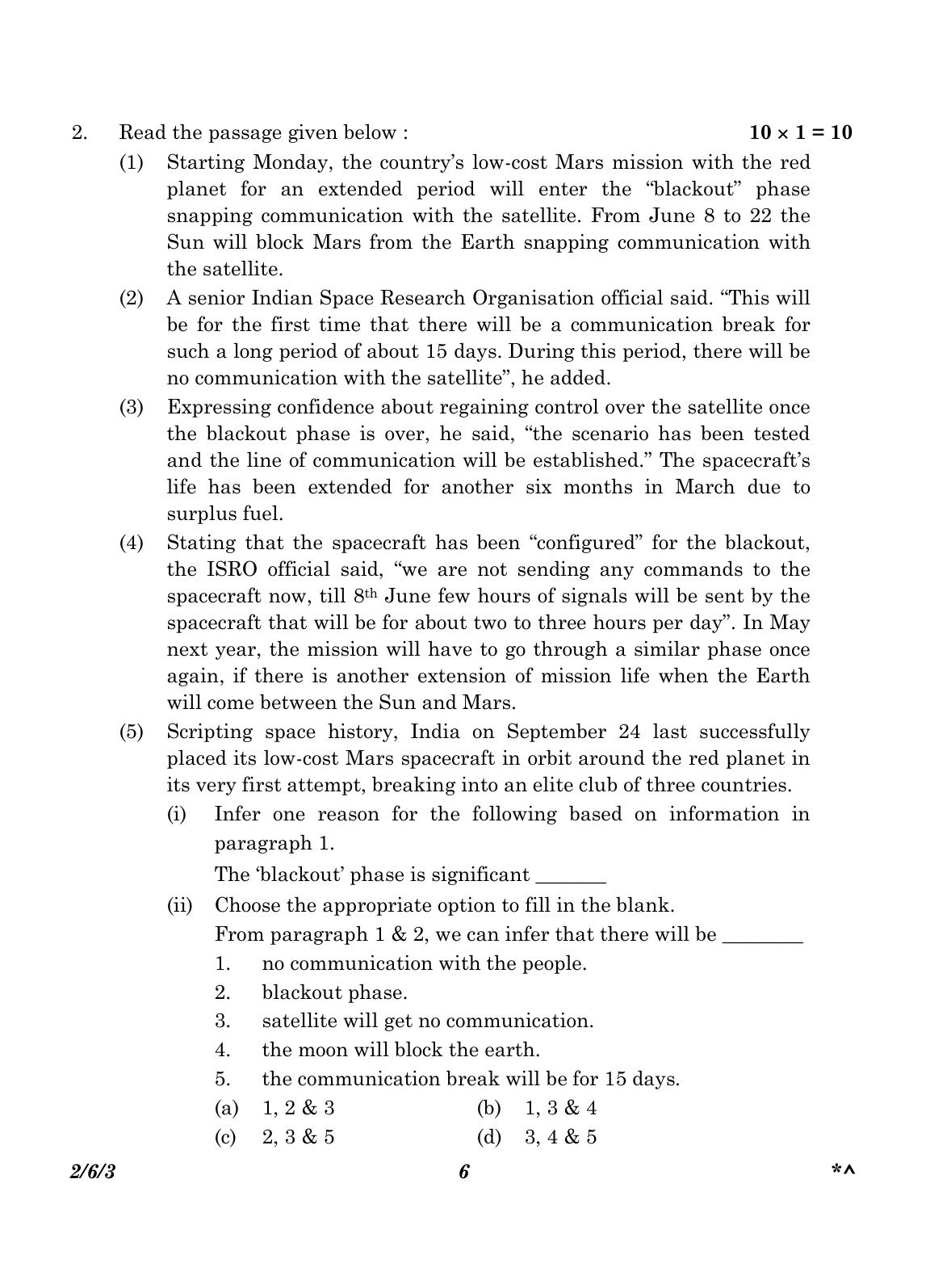 CBSE Class 10 2-6-3_English Language And Literature 2023 Question Paper - Page 6