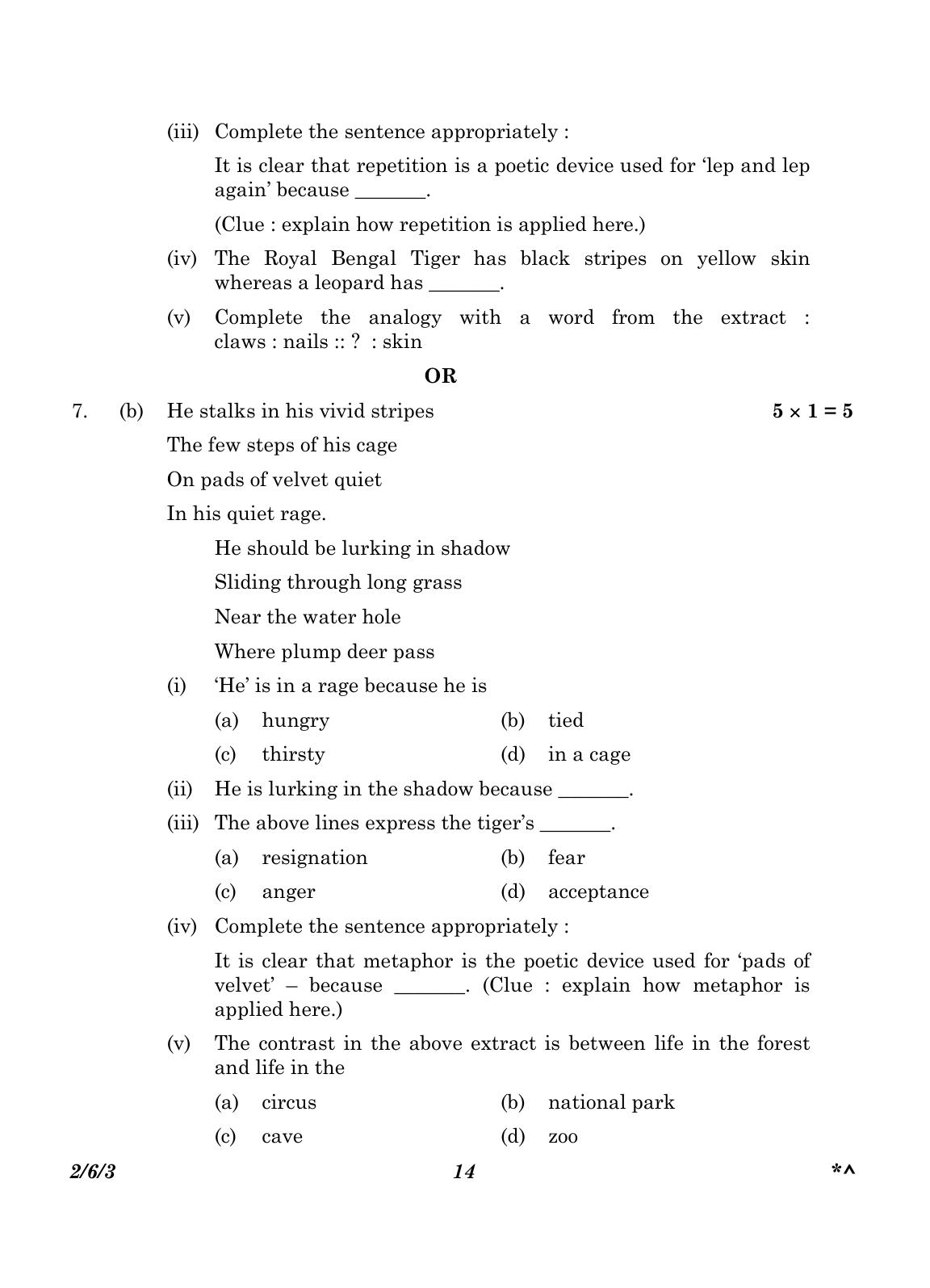CBSE Class 10 2-6-3_English Language And Literature 2023 Question Paper - Page 14