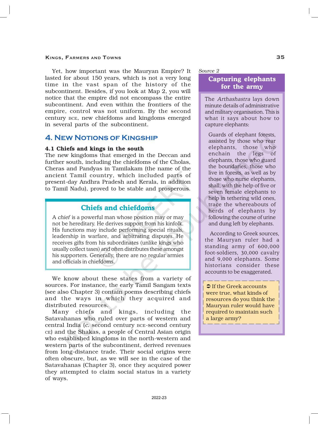 NCERT Book for Class 12 History (Part-1) Chapter 2 Kings, Farmers, and Towns - Page 8