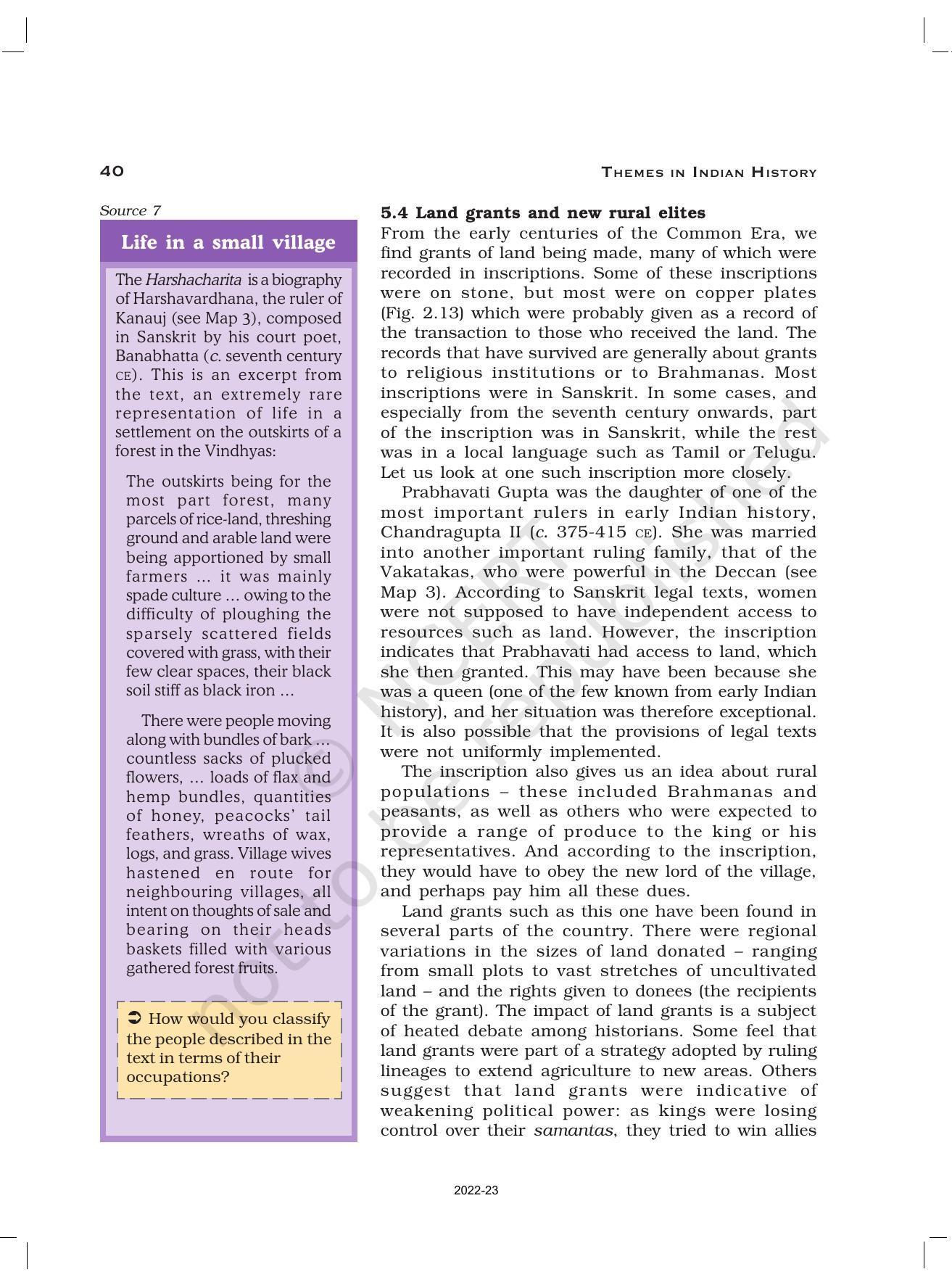 NCERT Book for Class 12 History (Part-1) Chapter 2 Kings, Farmers, and Towns - Page 13