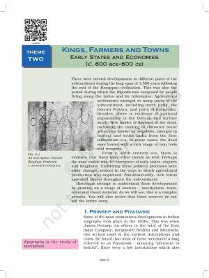 NCERT Book for Class 12 History (Part-1) Chapter 2 Kings, Farmers, and Towns