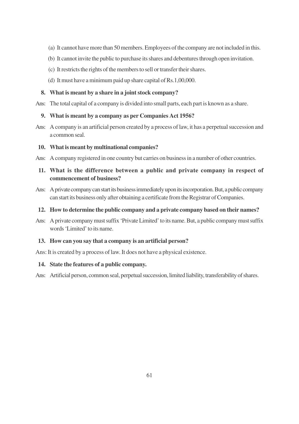 TS SCERT Inter 1st Year Business Studies-Book-2 Path 1 (English Medium) Text Book - Page 67