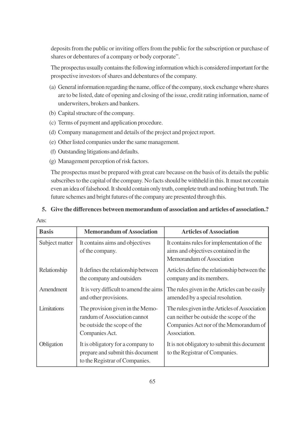 TS SCERT Inter 1st Year Business Studies-Book-2 Path 1 (English Medium) Text Book - Page 71