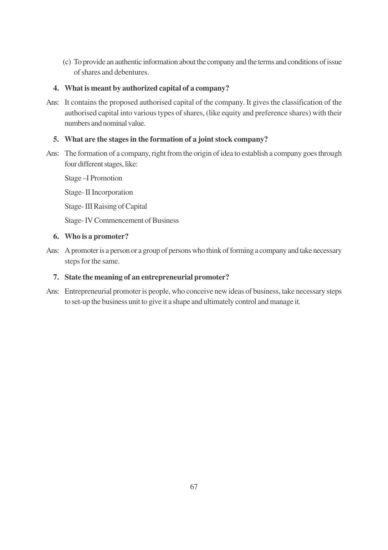 TS SCERT Inter 1st Year Business Studies-Book-2 Path 1 (English Medium) Text Book - Page 73