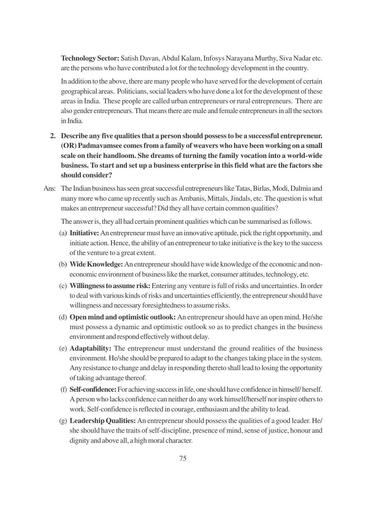 TS SCERT Inter 1st Year Business Studies-Book-2 Path 1 (English Medium) Text Book - Page 81