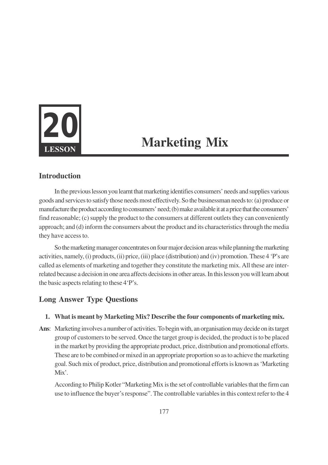 TS SCERT Inter 1st Year Business Studies-Book-2 Path 1 (English Medium) Text Book - Page 183