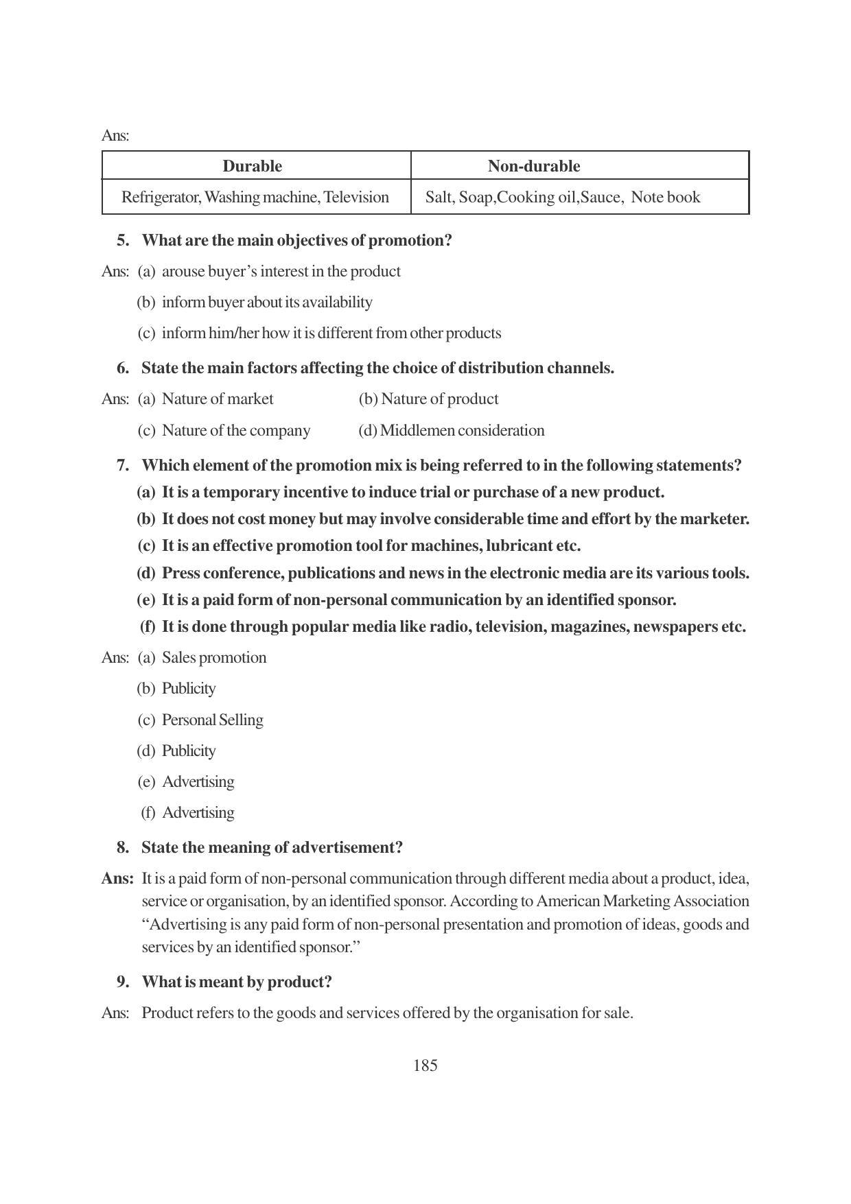 TS SCERT Inter 1st Year Business Studies-Book-2 Path 1 (English Medium) Text Book - Page 191