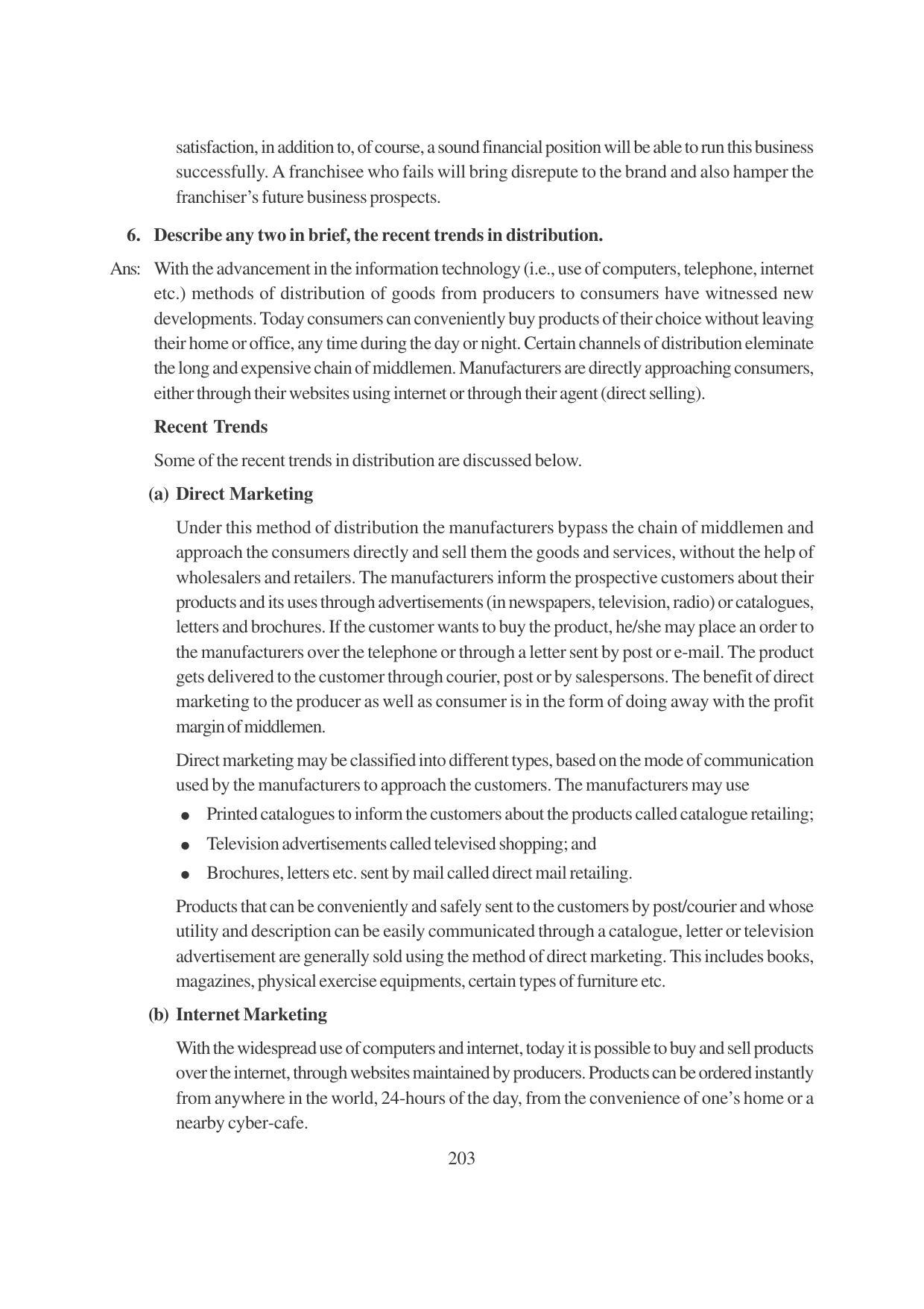 TS SCERT Inter 1st Year Business Studies-Book-2 Path 1 (English Medium) Text Book - Page 209