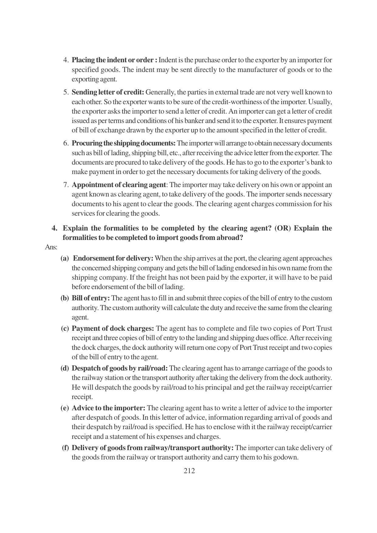 TS SCERT Inter 1st Year Business Studies-Book-2 Path 1 (English Medium) Text Book - Page 218
