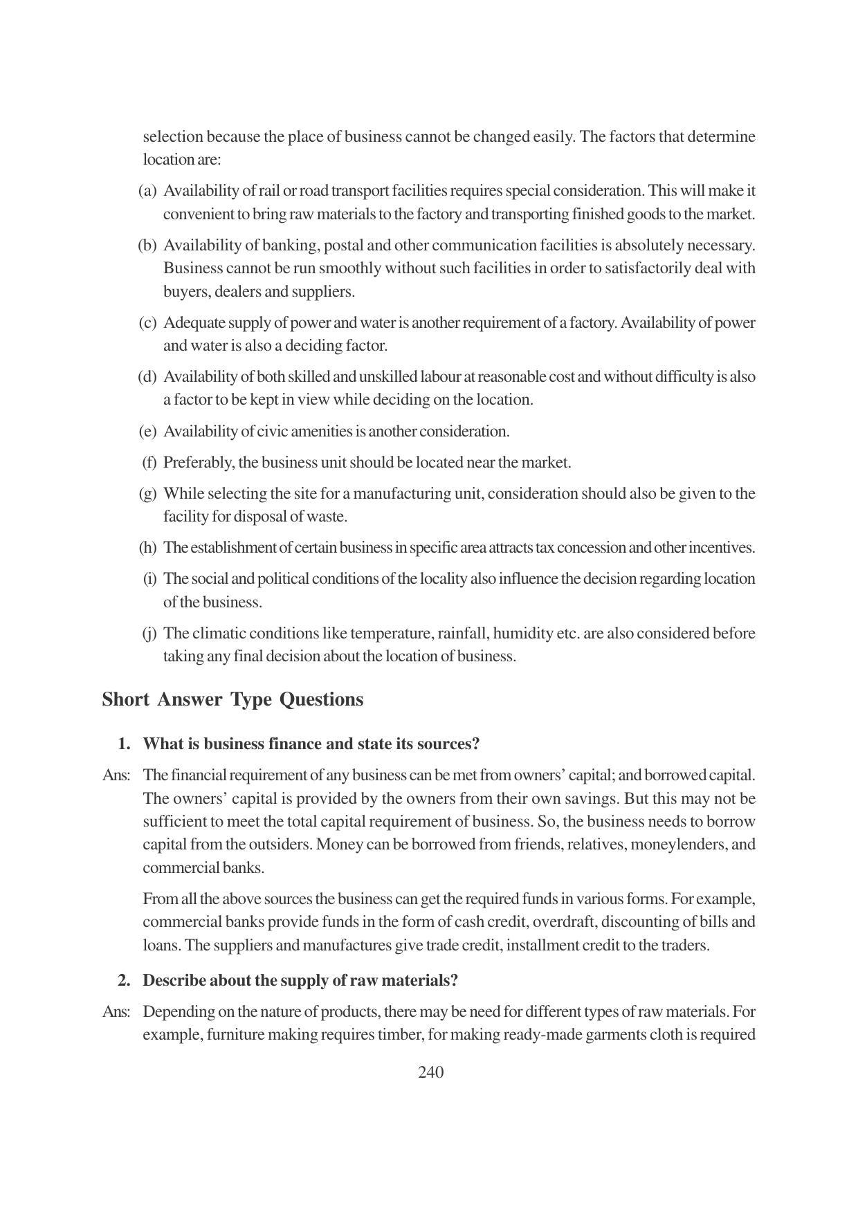 TS SCERT Inter 1st Year Business Studies-Book-2 Path 1 (English Medium) Text Book - Page 246