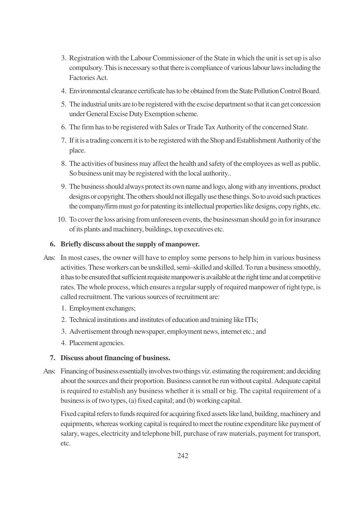 TS SCERT Inter 1st Year Business Studies-Book-2 Path 1 (English Medium) Text Book - Page 248