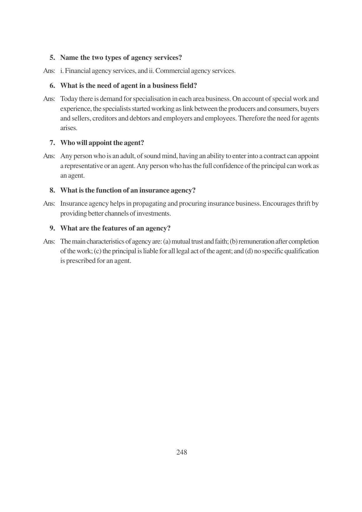 TS SCERT Inter 1st Year Business Studies-Book-2 Path 1 (English Medium) Text Book - Page 254