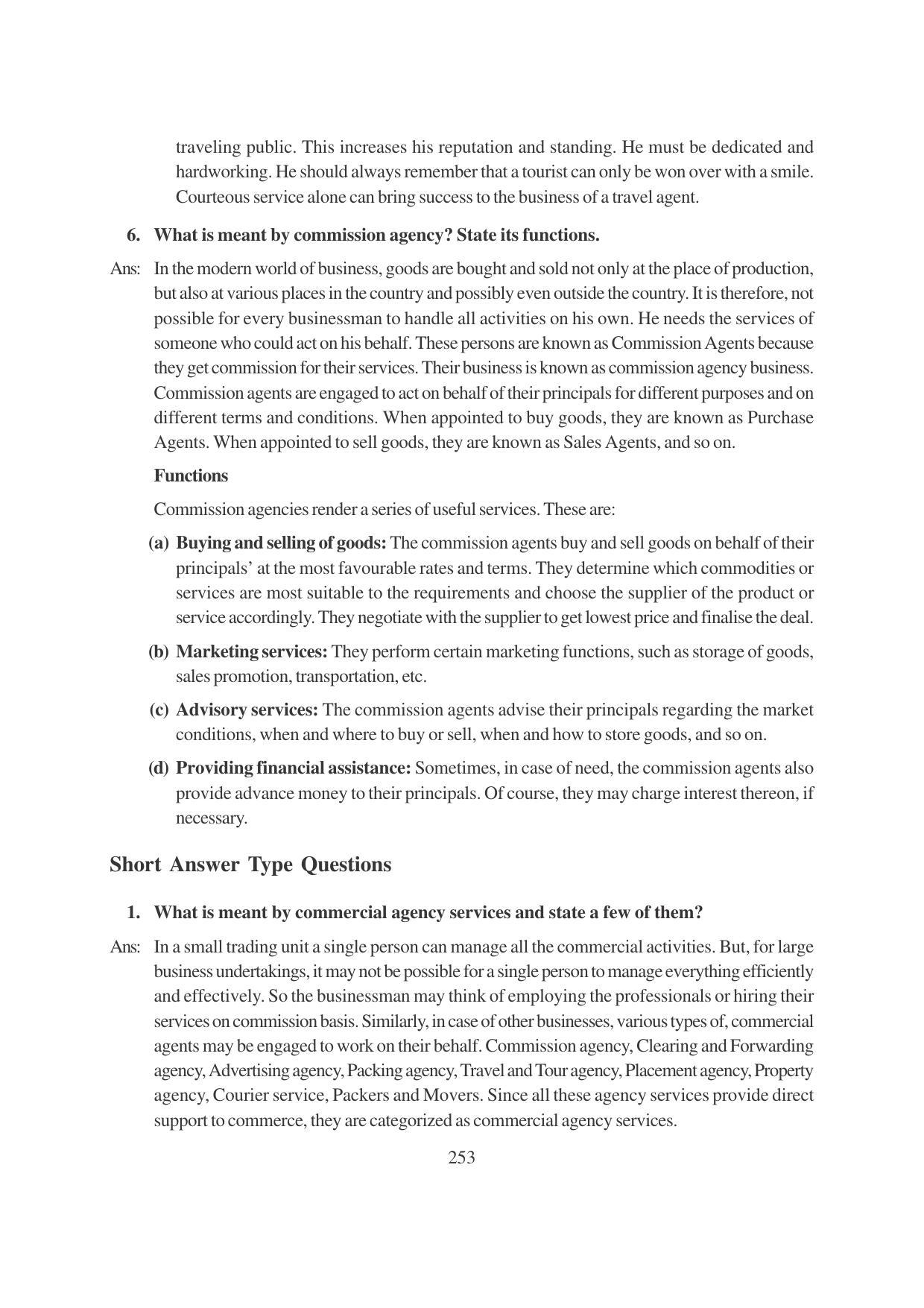 TS SCERT Inter 1st Year Business Studies-Book-2 Path 1 (English Medium) Text Book - Page 259