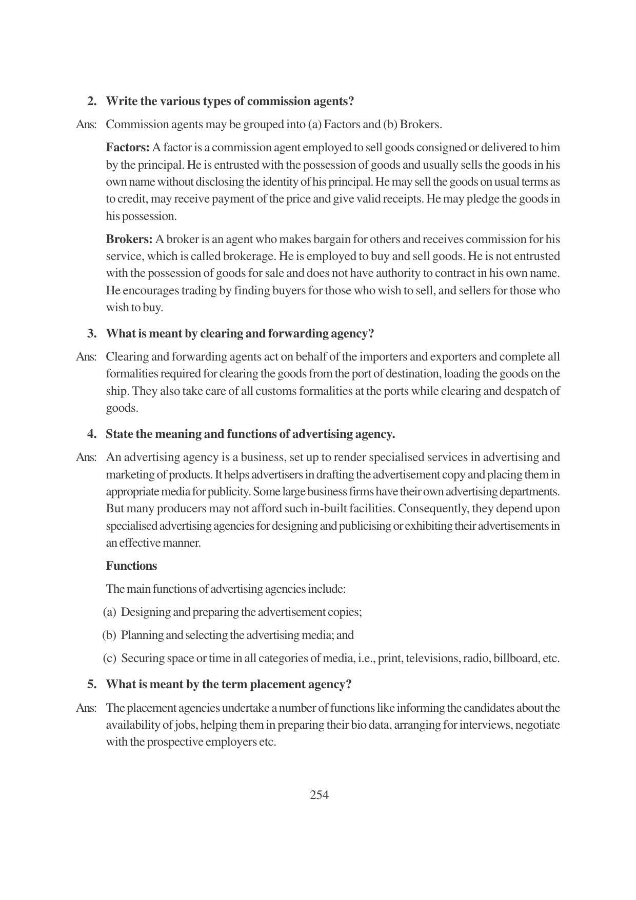TS SCERT Inter 1st Year Business Studies-Book-2 Path 1 (English Medium) Text Book - Page 260
